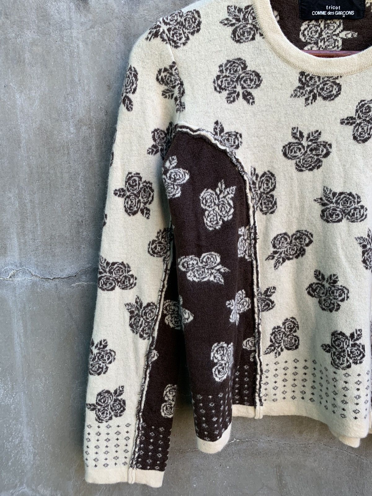 Comme des Garcons “Roses” Wool Sweater Size S / US 4 / IT 40 - 2 Thumbnail