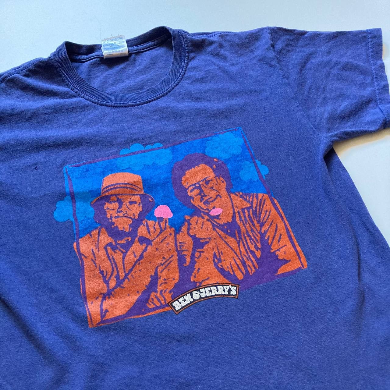 Arts & Science Vintage Ben & Jerry Piece Love Ice Cream Art Faded Tee Size US S / EU 44-46 / 1 - 2 Thumbnail