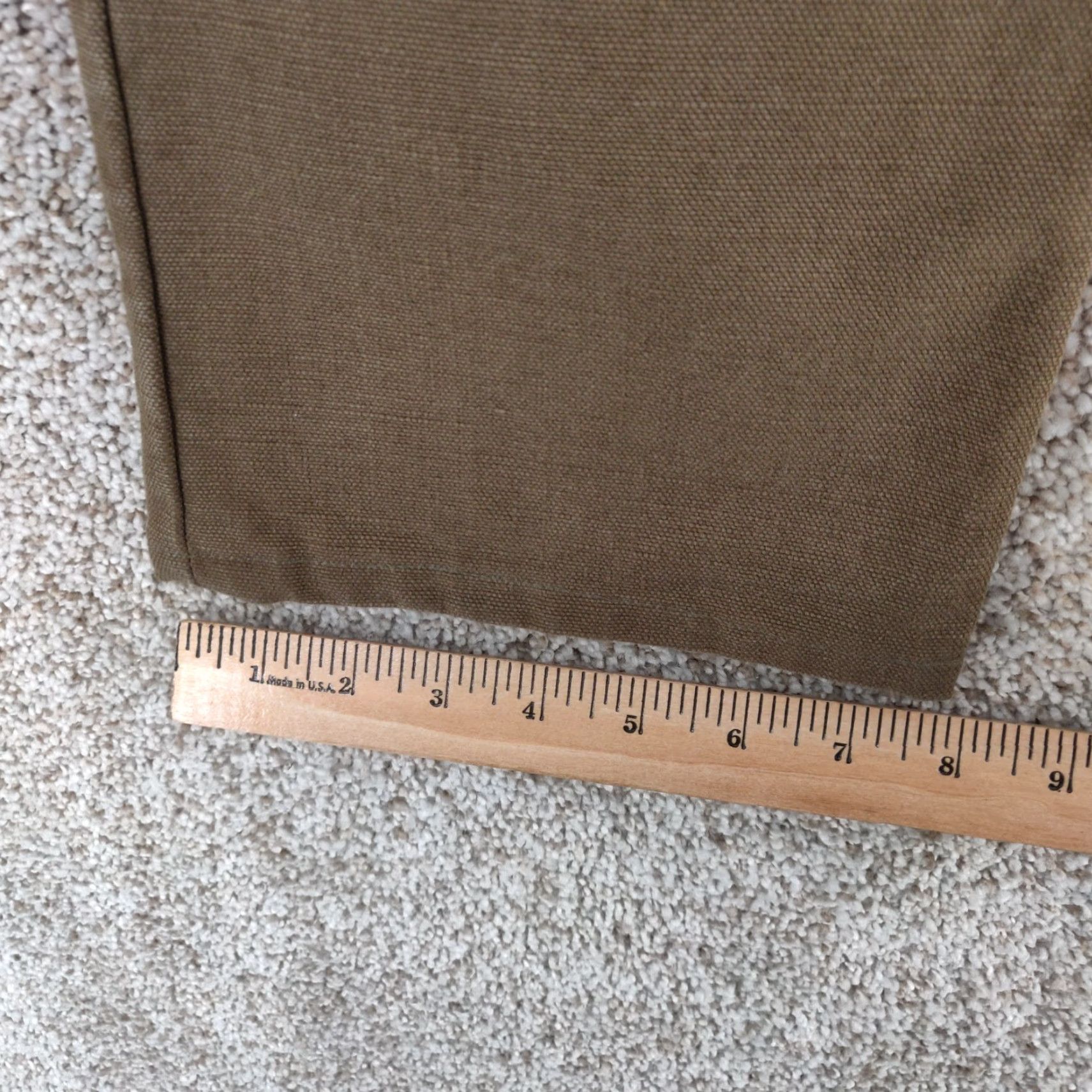 Freenote Cloth Freenote Cloth Workwear Chino Pants Mens 33 Slim Straight 14oz Tan Cotton Canvas Front Flat 5-Pocket USA Vintage No Size US 33 - 6 Thumbnail