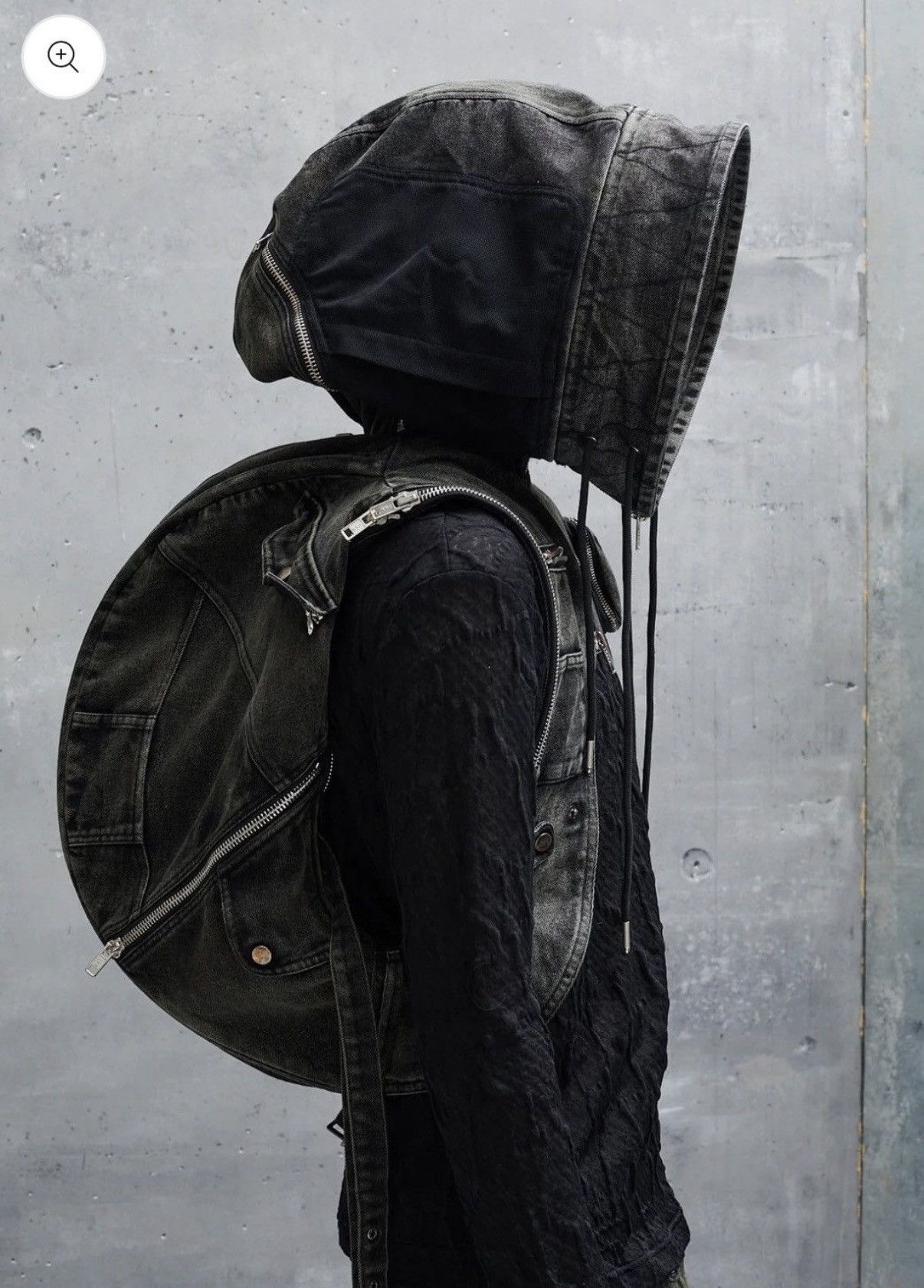 No Faith Studios Denim Hooded Backpack Vest Size US M / EU 48-50 / 2 - 5 Thumbnail