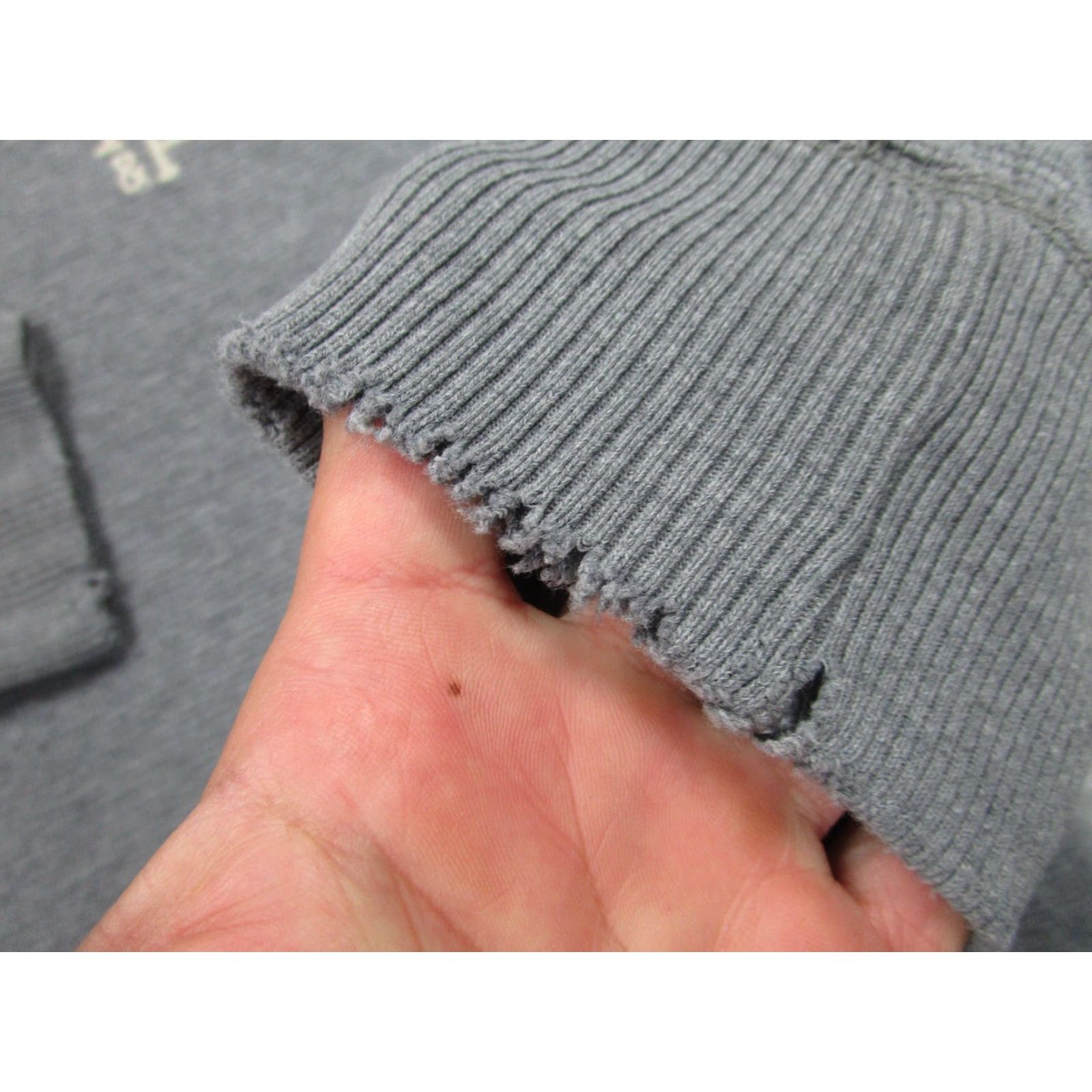 Abercrombie & Fitch VINTAGE Abercrombie & Fitch Shirt Mens 2XL Muscle Waffle-Knit Thermal Gray Crew Neck Pullover Sweater Mens Size US XXL / EU 58 / 5 - 5 Thumbnail