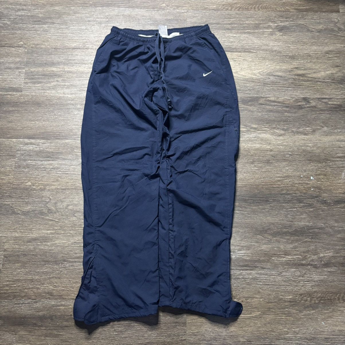 Nike Nike vintage navy track pants flared XL Size US 32 / EU 48 - 1 Thumbnail