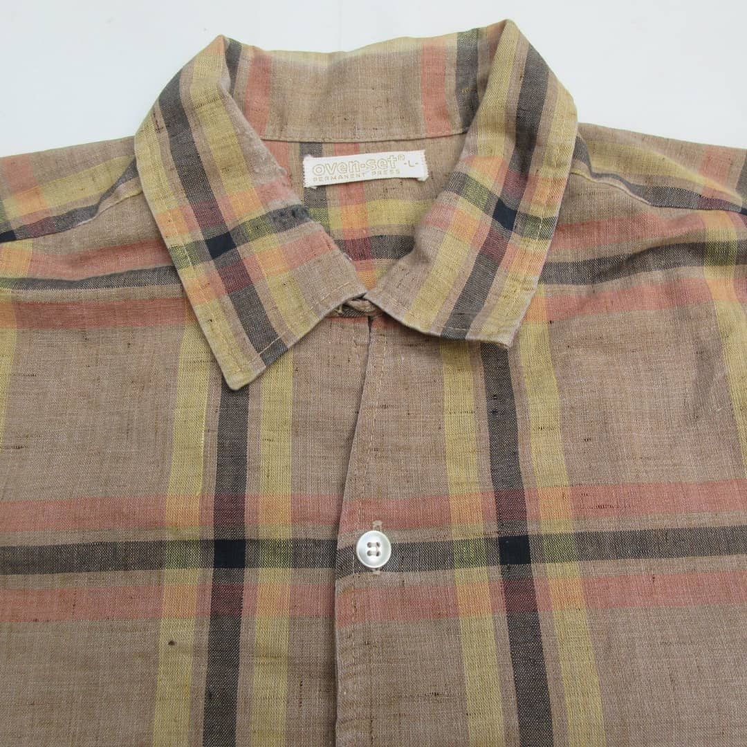 Vintage Vintage Old Sharp Madrass Shirt Checkered window pane Size US M / EU 48-50 / 2 - 5 Thumbnail