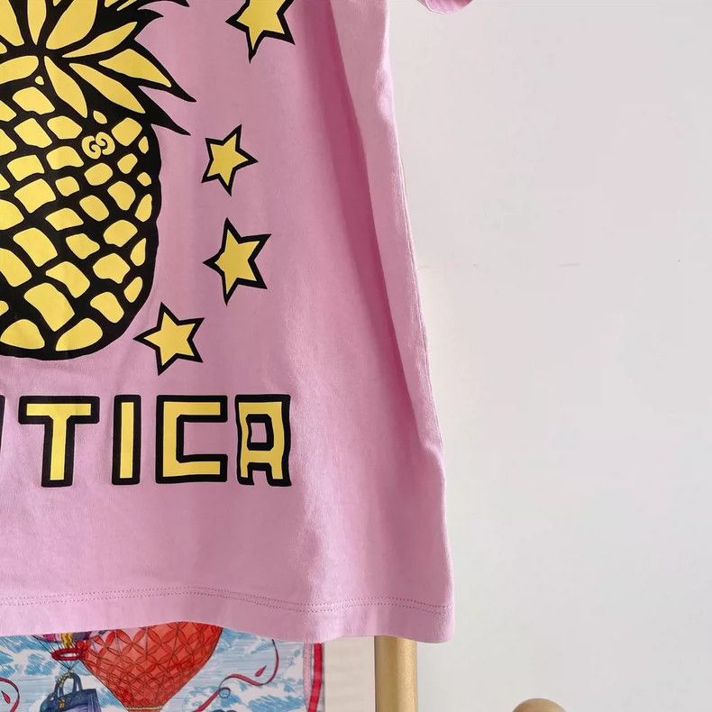 Gucci Gucci Pink pineapple print T-shirt Size S / US 4 / IT 40 - 4 Thumbnail
