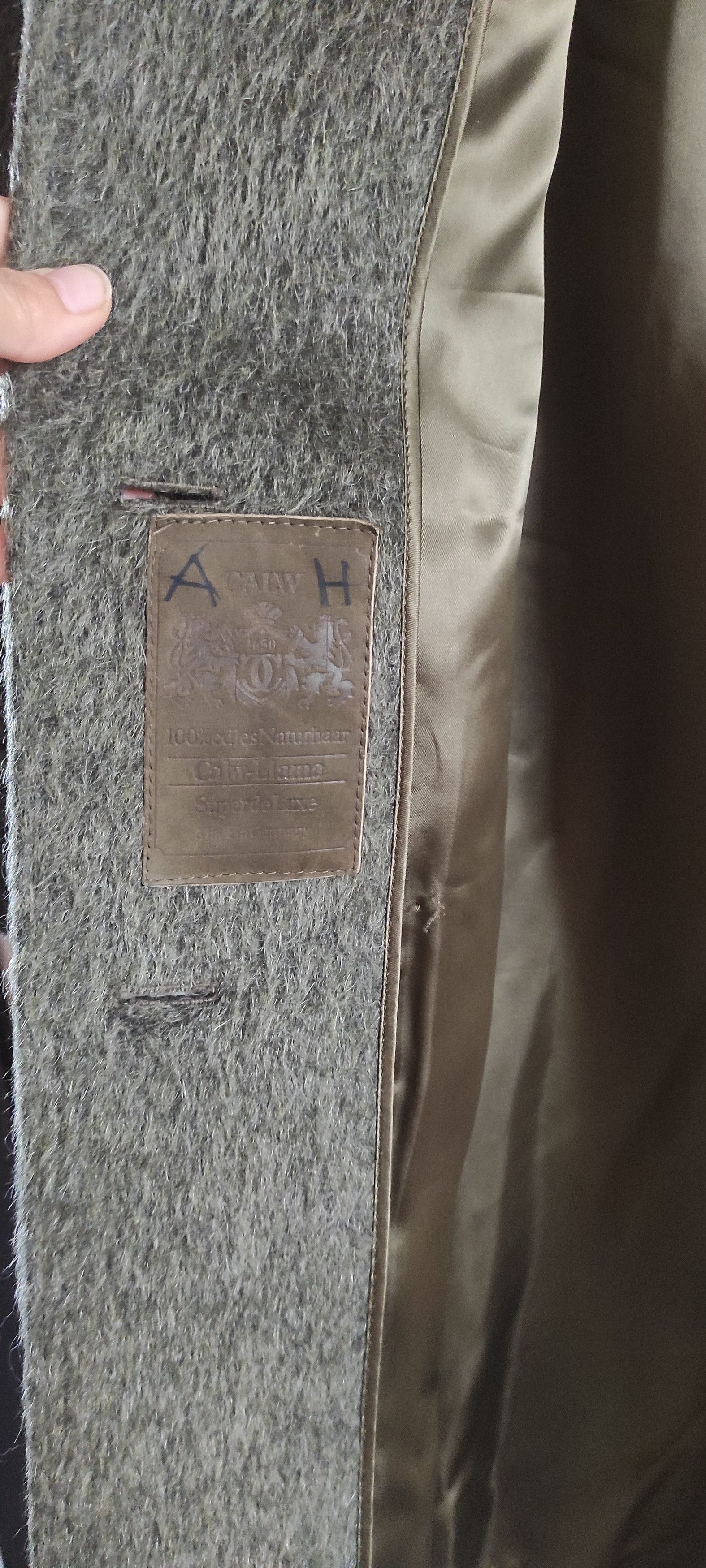 Other Calw Vintage Lamma Wool luxury Coat Made Natural Noble Size M / US 6-8 / IT 42-44 - 11 Thumbnail