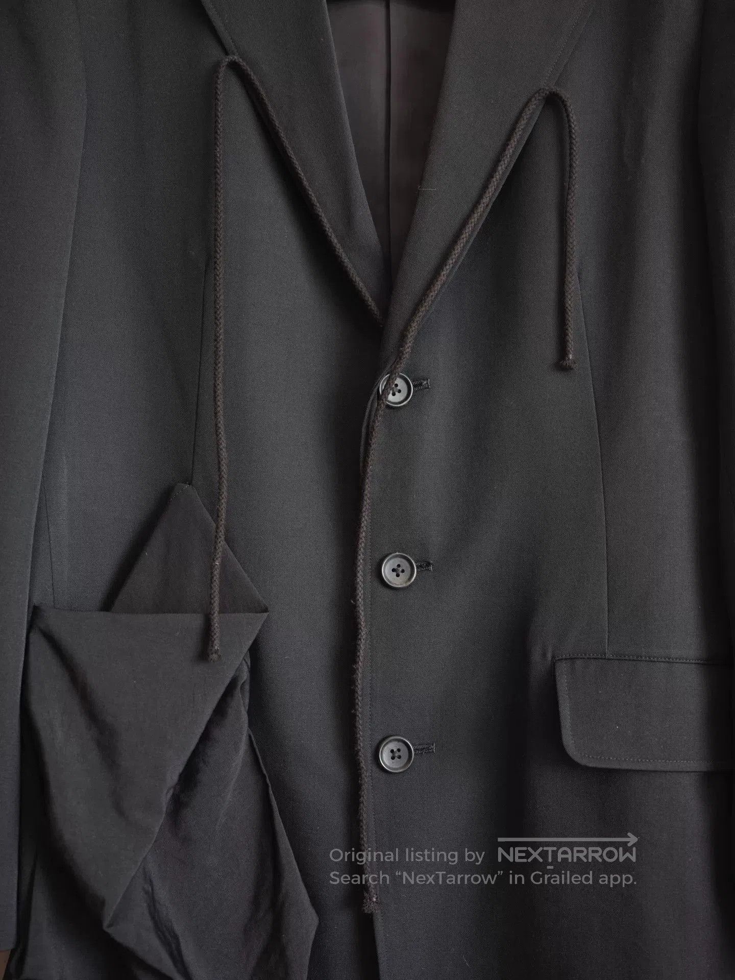 Yohji Yamamoto Yohji Yamamoto Octopus Rope Detail Coat. Size US S / EU 44-46 / 1 - 7 Thumbnail