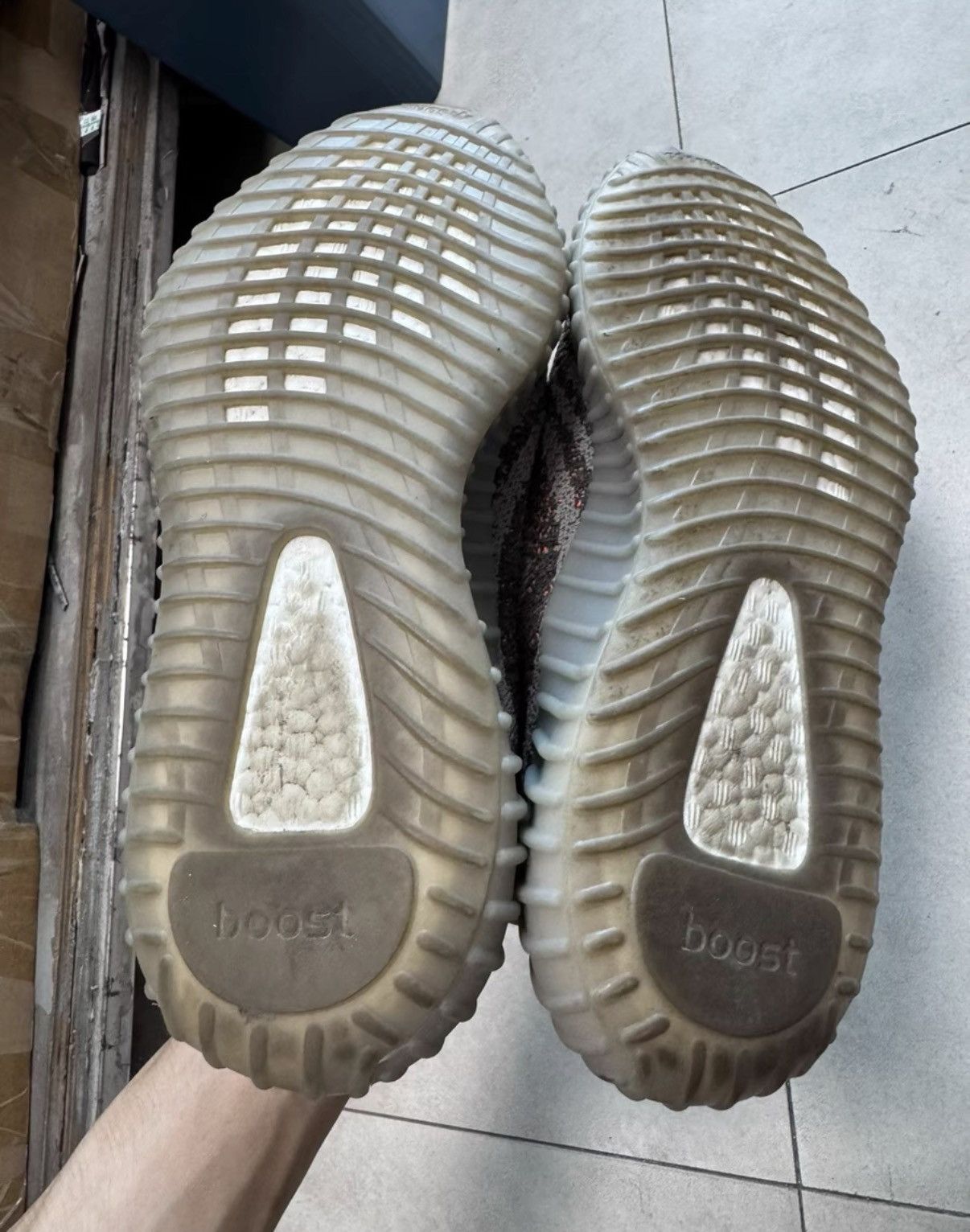 Adidas Adidas Yeezy 350 V2 Grey Orange Reflective GW1229 K37 Size US 8.5 / EU 41-42 - 5 Thumbnail