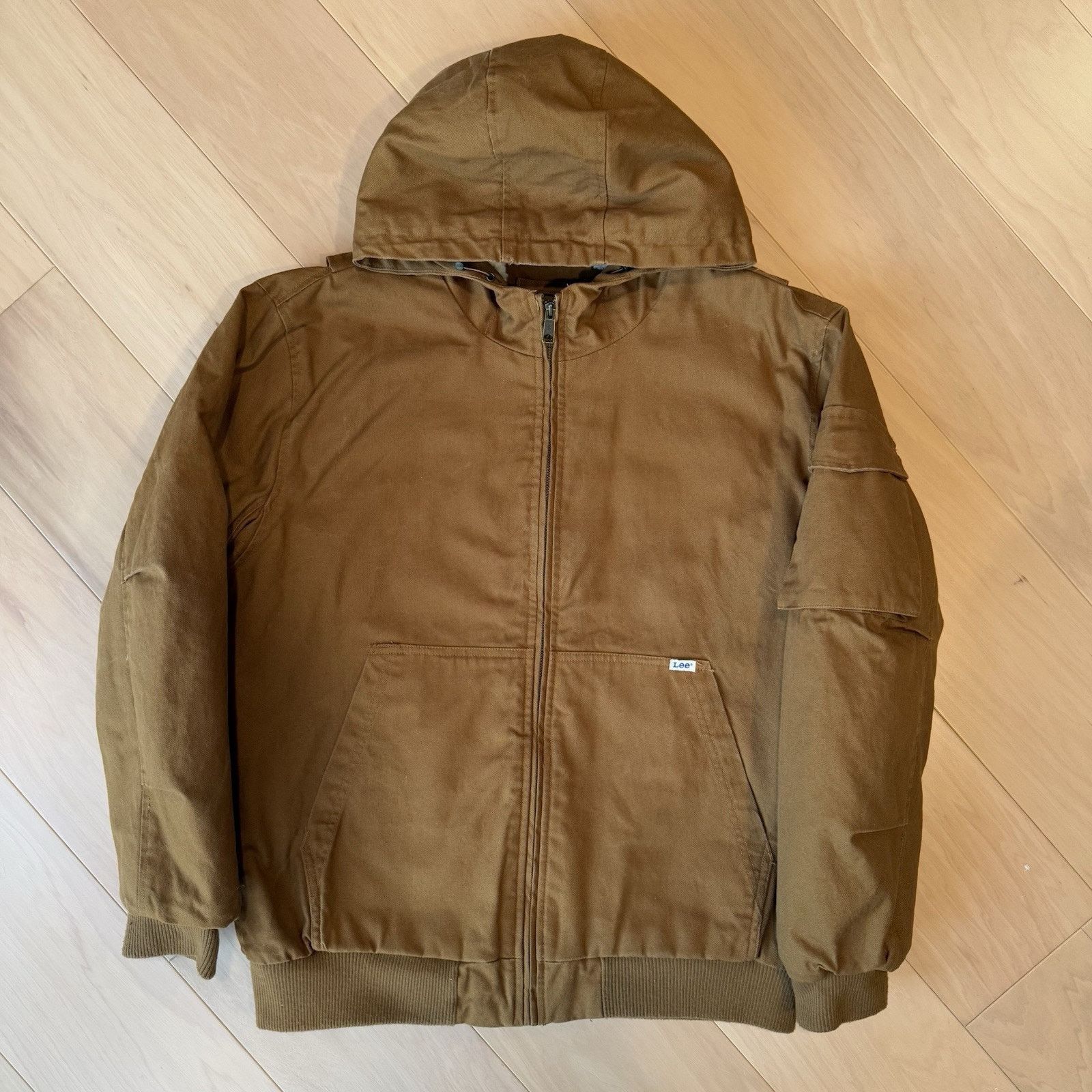 Lee Lee Workwear Jacket XL Brown Heavy Duck Canvas Sherpa Size US XL / EU 56 / 4 - 2 Thumbnail