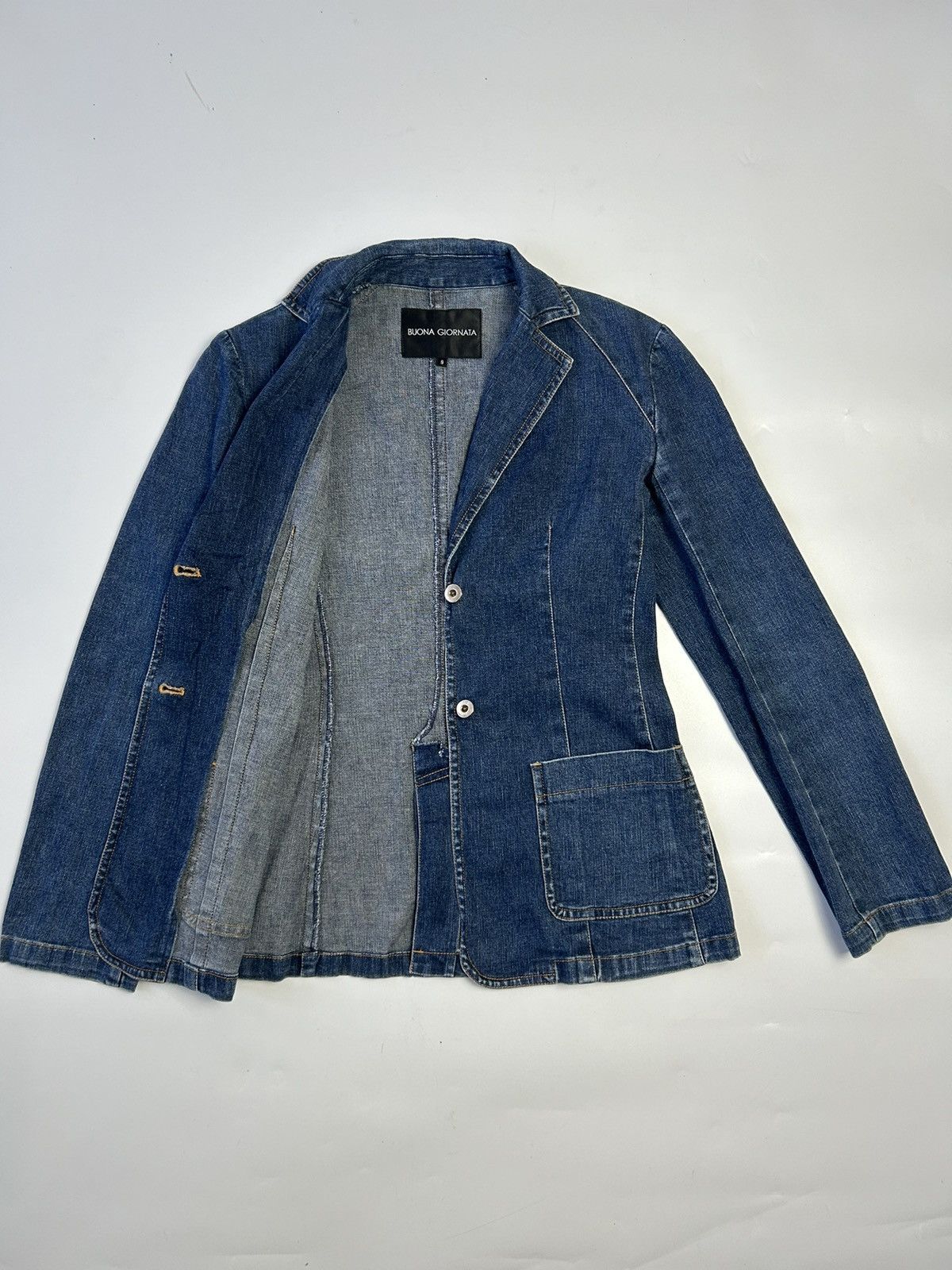 Japanese Brand BUONA GIORNATA DENIM JACKET Size ONE SIZE - 2 Thumbnail