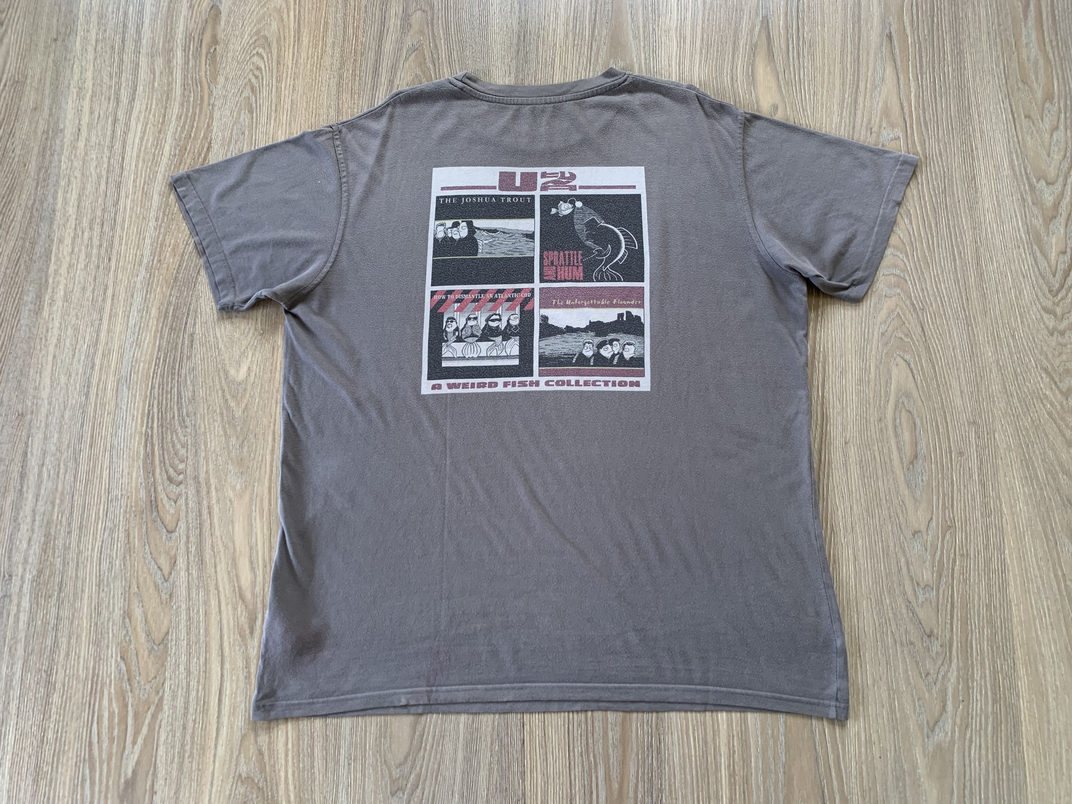 Band Tees × Vintage Weird Fish Mens U2 T Shirt Size US XL / EU 56 / 4 - 3 Thumbnail