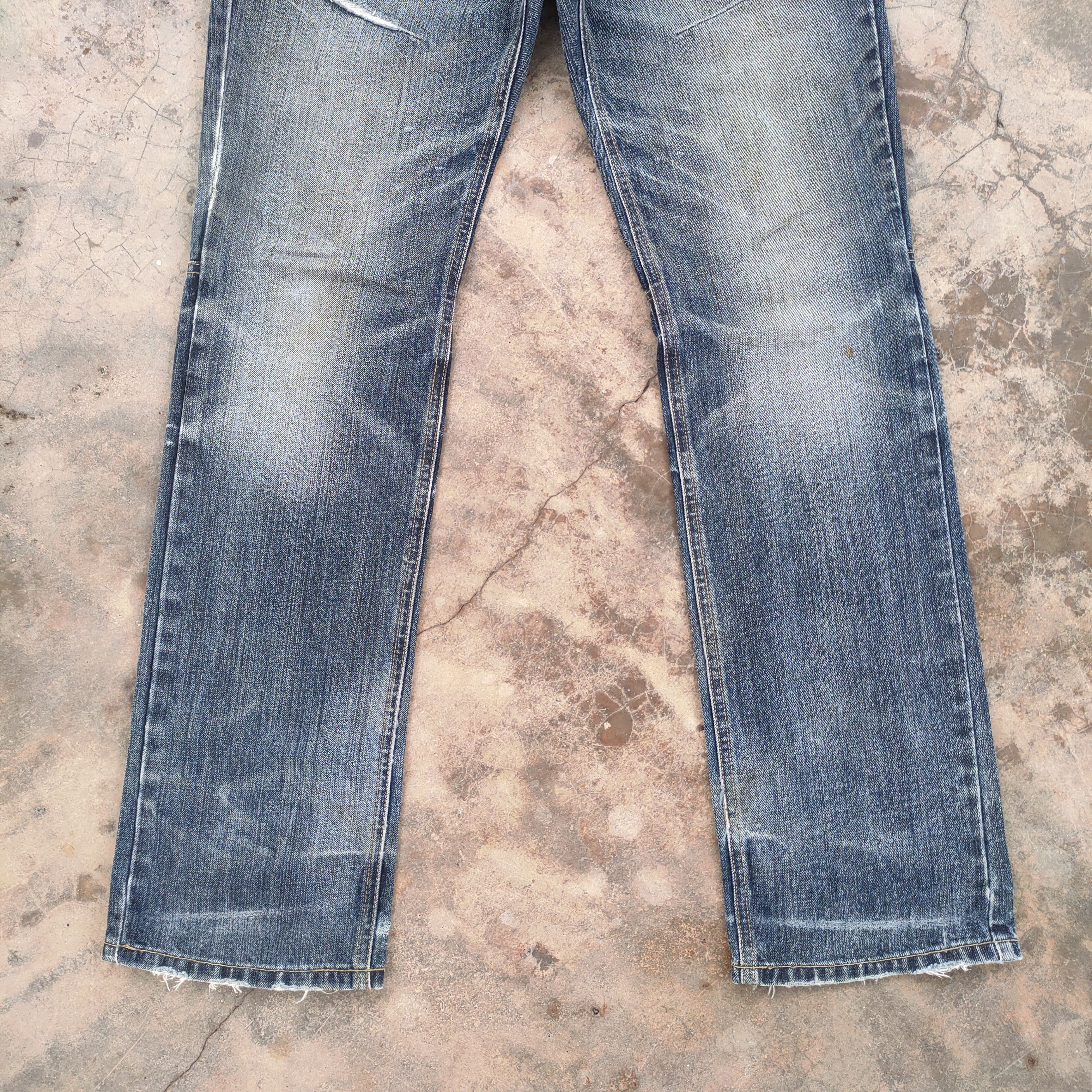 PPFM VINTAGE PPFM FADED RIPPED BONDAGE DENIM JEANS PANTS Size US 33 - 3 Thumbnail