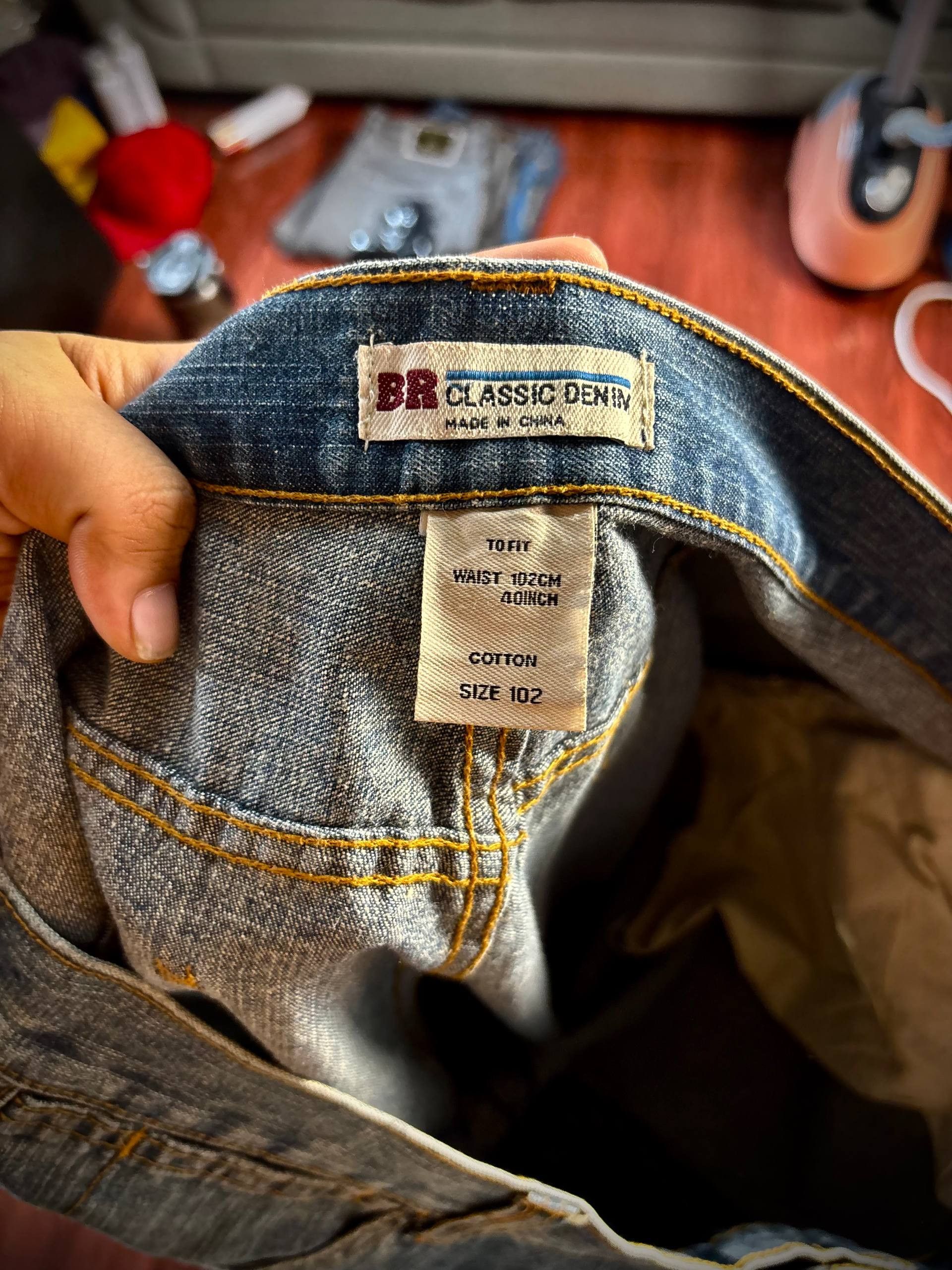 JNCO Vintage 00s Blue BR Classic Denim Pants Logo Backhit Jnco Size US 40 / EU 56 - 5 Thumbnail