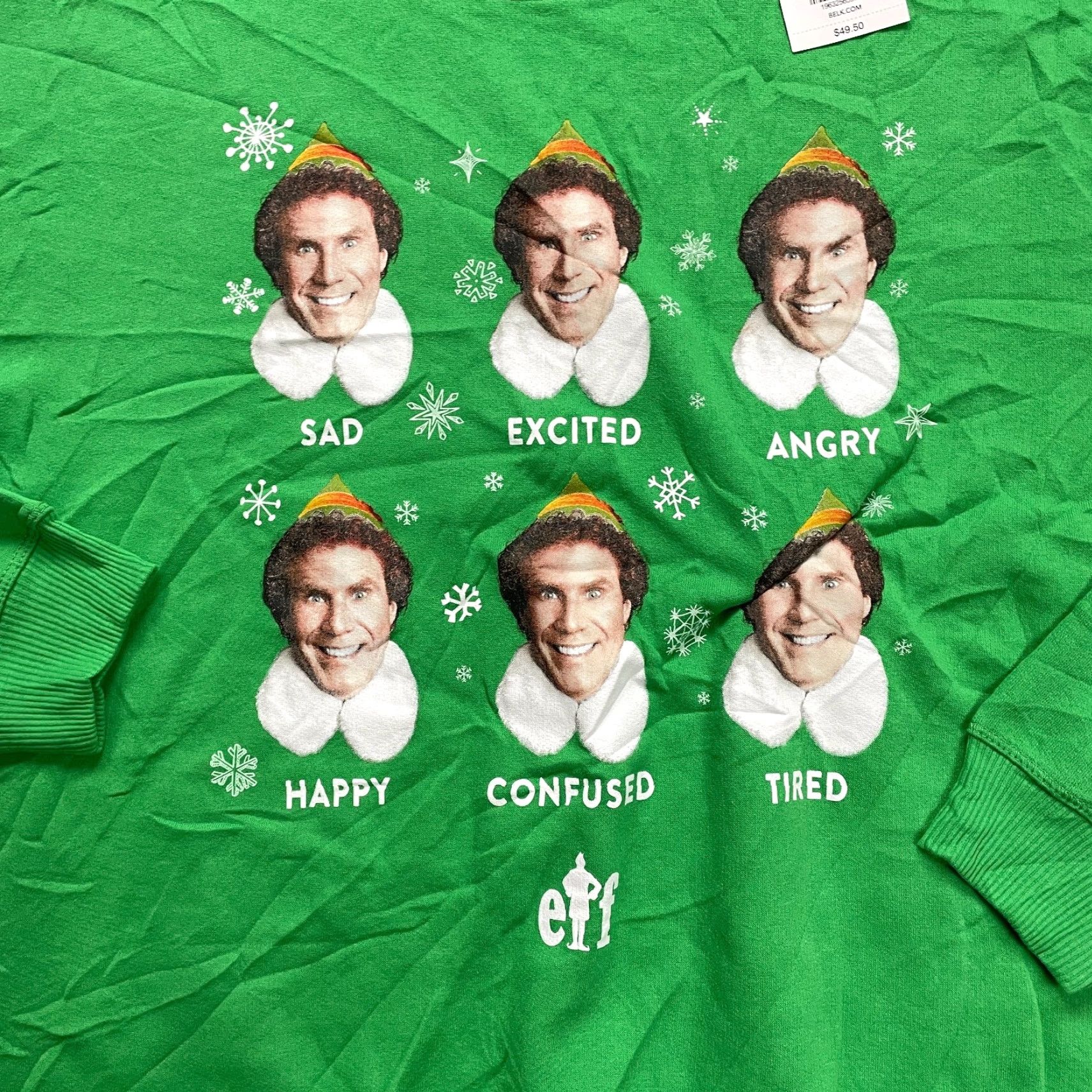 Vintage Joyland Sweatshirt Women XL Green Christmas Holiday Elf Graphic NWT Pullover Crew Neck All Seasons Casual Logo Regular Size XL / US 12-14 / IT 48-50 - 3 Thumbnail