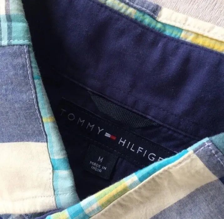 Tommy Hilfiger Tommy Hilfiger Patchwork Curt Cobain Style Shirt Button Up Size US M / EU 48-50 / 2 - 3 Thumbnail