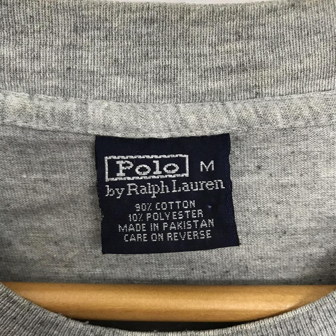 Vintage Vintage POLO By RALPH LAUREN Big Logo Grey Size US M / EU 48-50 / 2 - 4 Thumbnail
