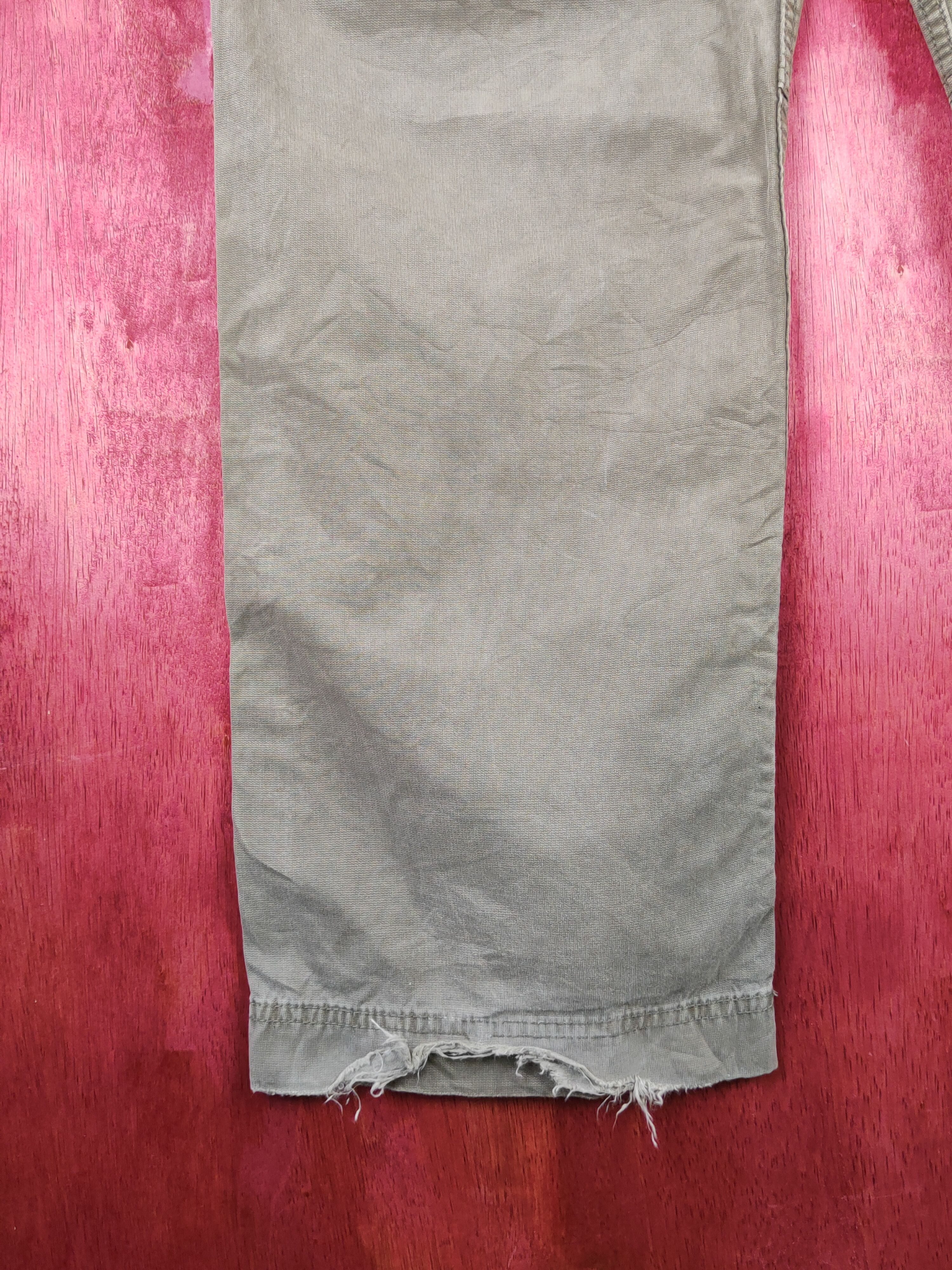 Japanese Brand Uniqlo Olive Faded Multipocket Tactical Cargo Pants #S1339 Size US 32 / EU 48 - 9 Thumbnail