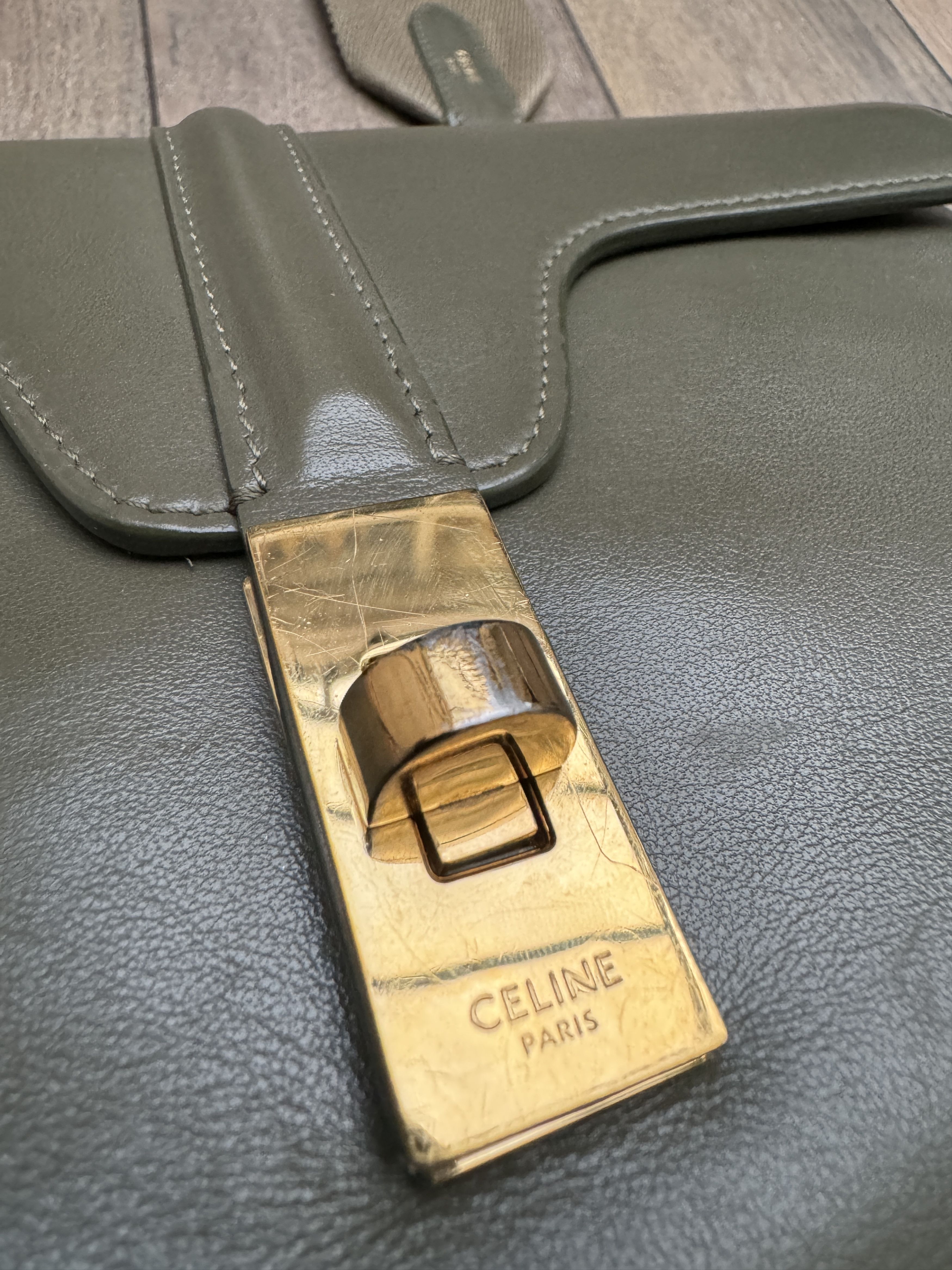 Celine Celine 16 Bag in Khaki handbag Size ONE SIZE - 7 Thumbnail