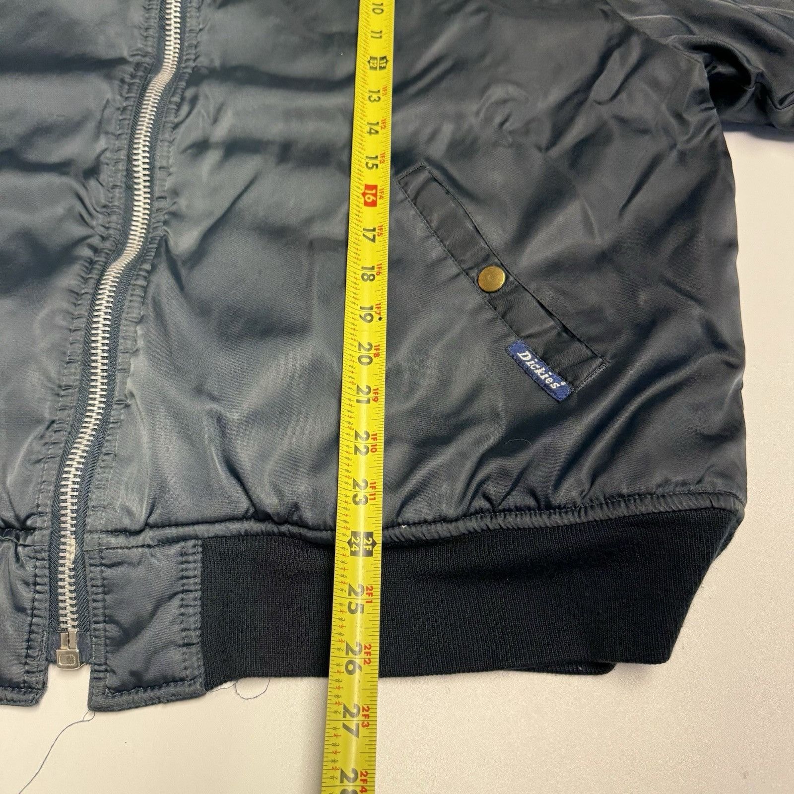 Dickies Vintage Dickies Bomber Jacket Faux Fur Mens XL Navy Blue Size US XL / EU 56 / 4 - 13 Thumbnail