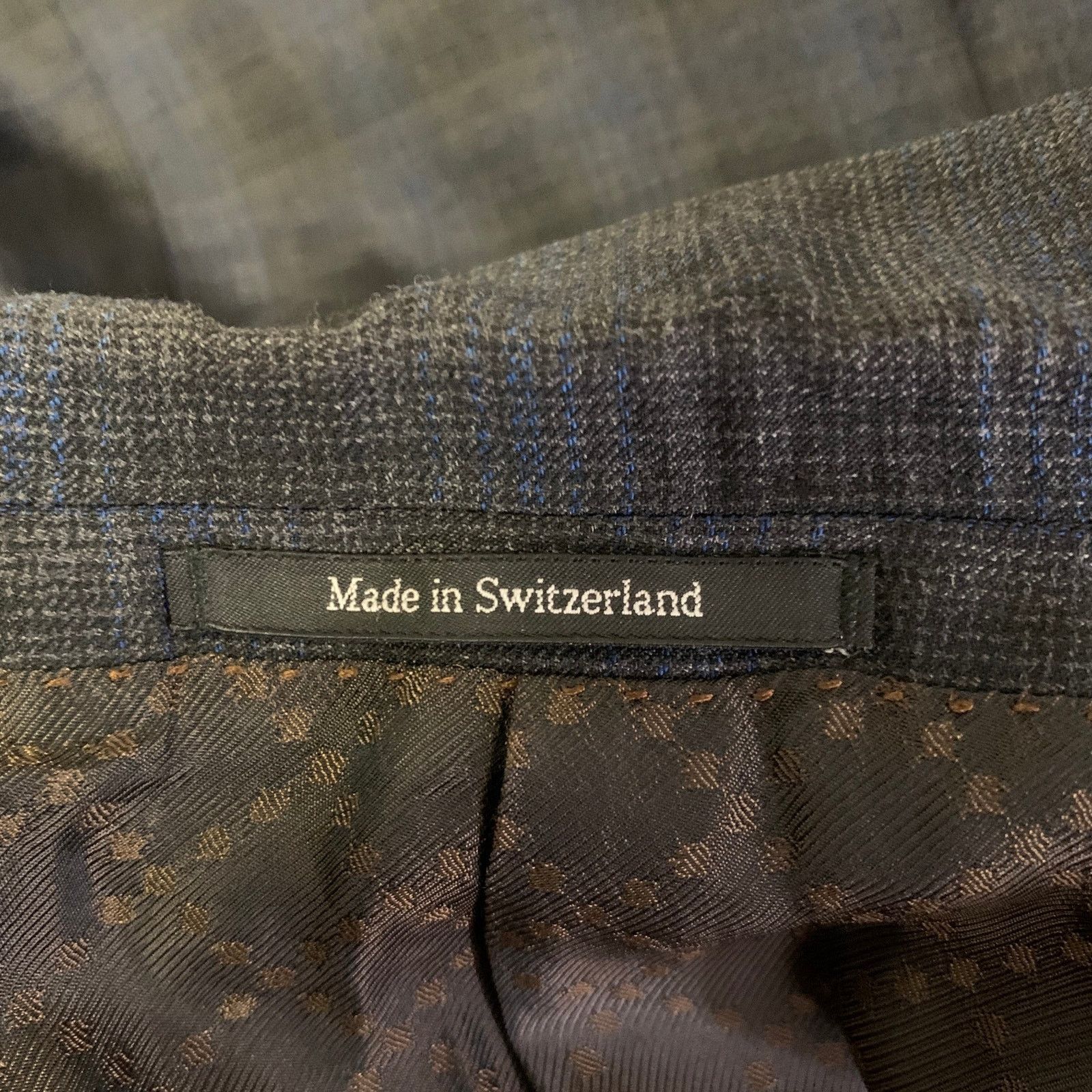 Gucci GUCCI 42 Grey Blue Ombre Plaid Wool Blend Sport Coat Size 42R - 7 Thumbnail