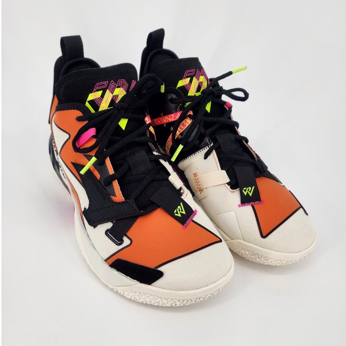 Nike Jordan Why Not Zer0.4 Pale Ivory Orange Volt Men’s 9.5 Size US 9.5 / EU 42-43 - 13 Thumbnail