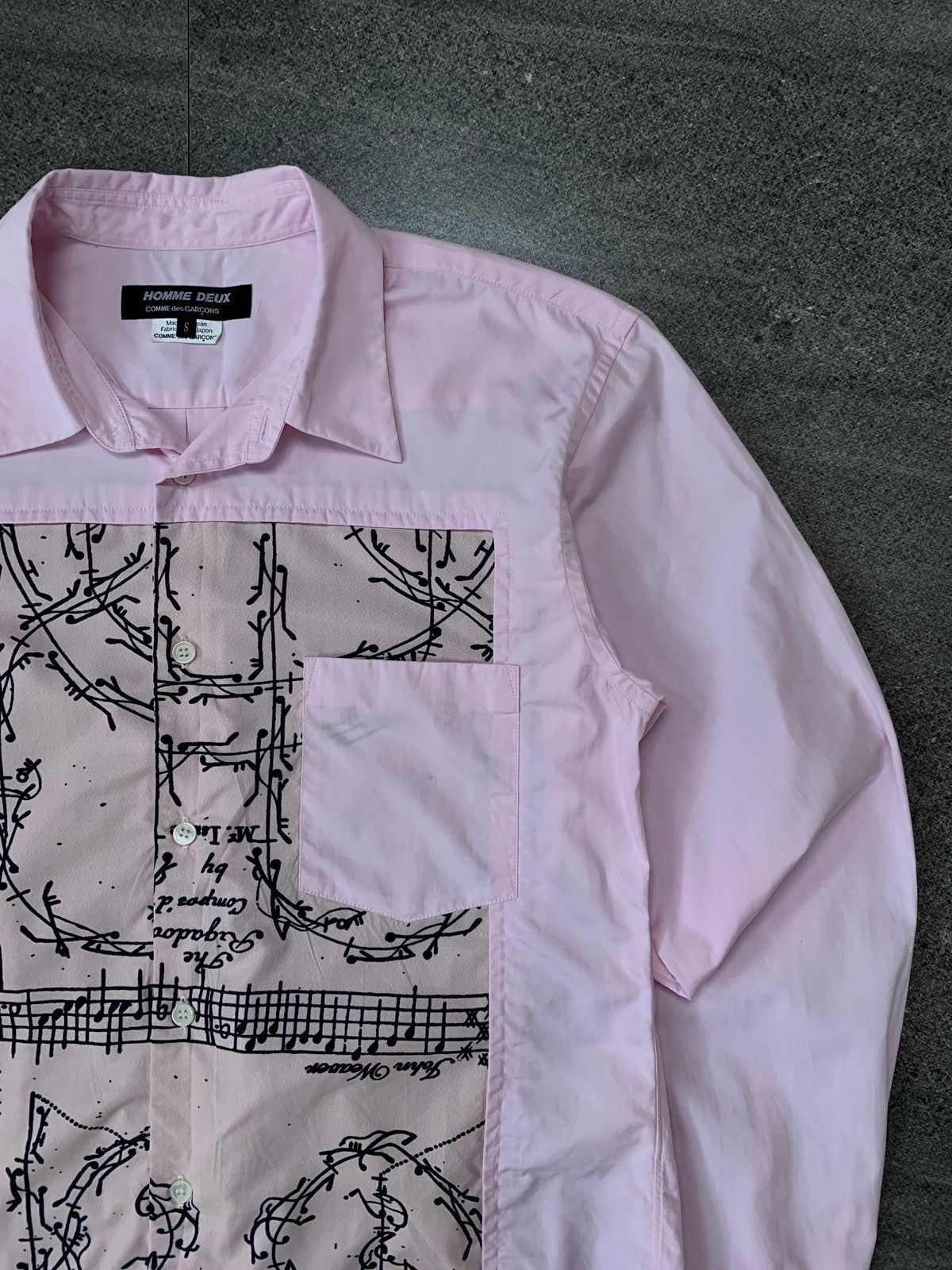 Comme des Garcons Homme Deux Patchworked Graphic Shirt Size US M / EU 48-50 / 2 - 3 Thumbnail