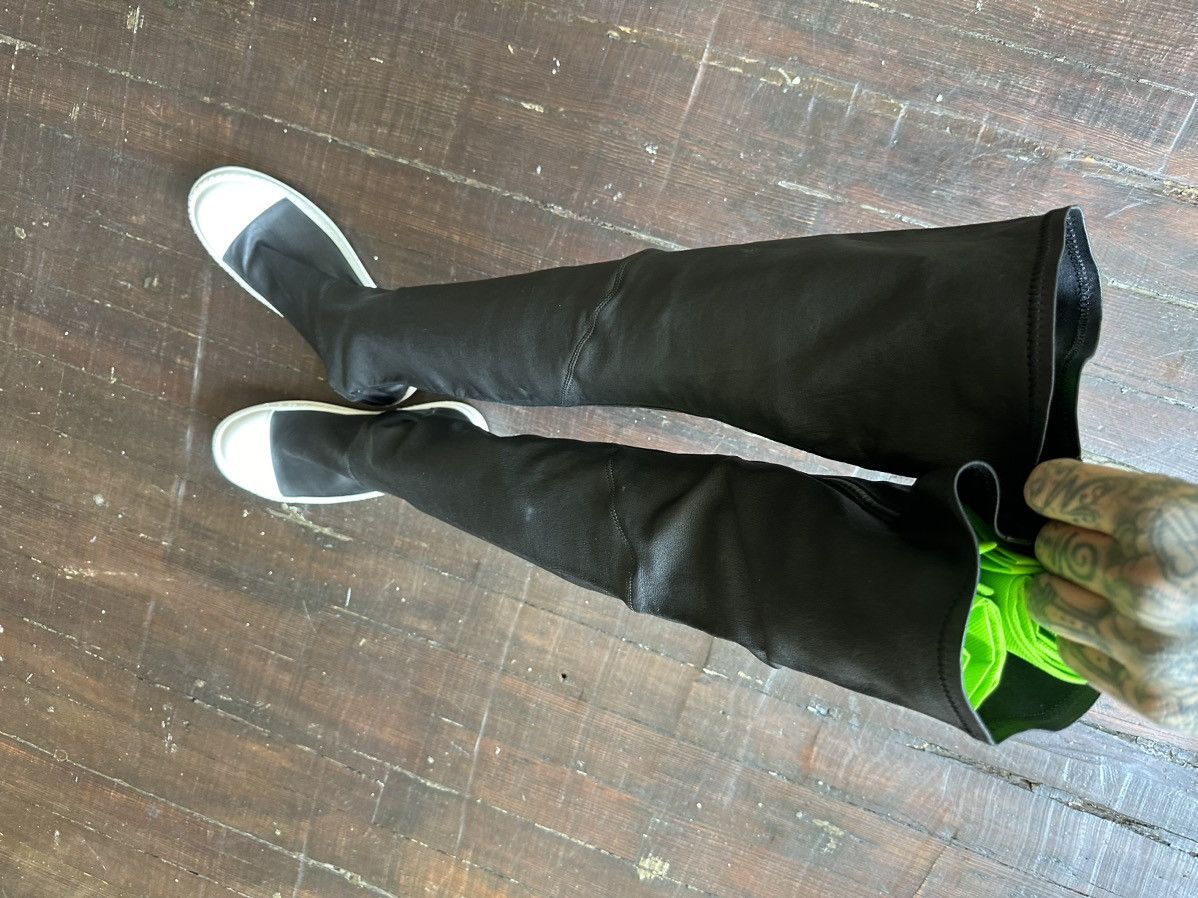 Chrome Hearts × Rick Owens Chrome Hearts x Rick Owens 1 OF 1 Leather Cross Sneakers Size US 9 / IT 39 - 10 Thumbnail
