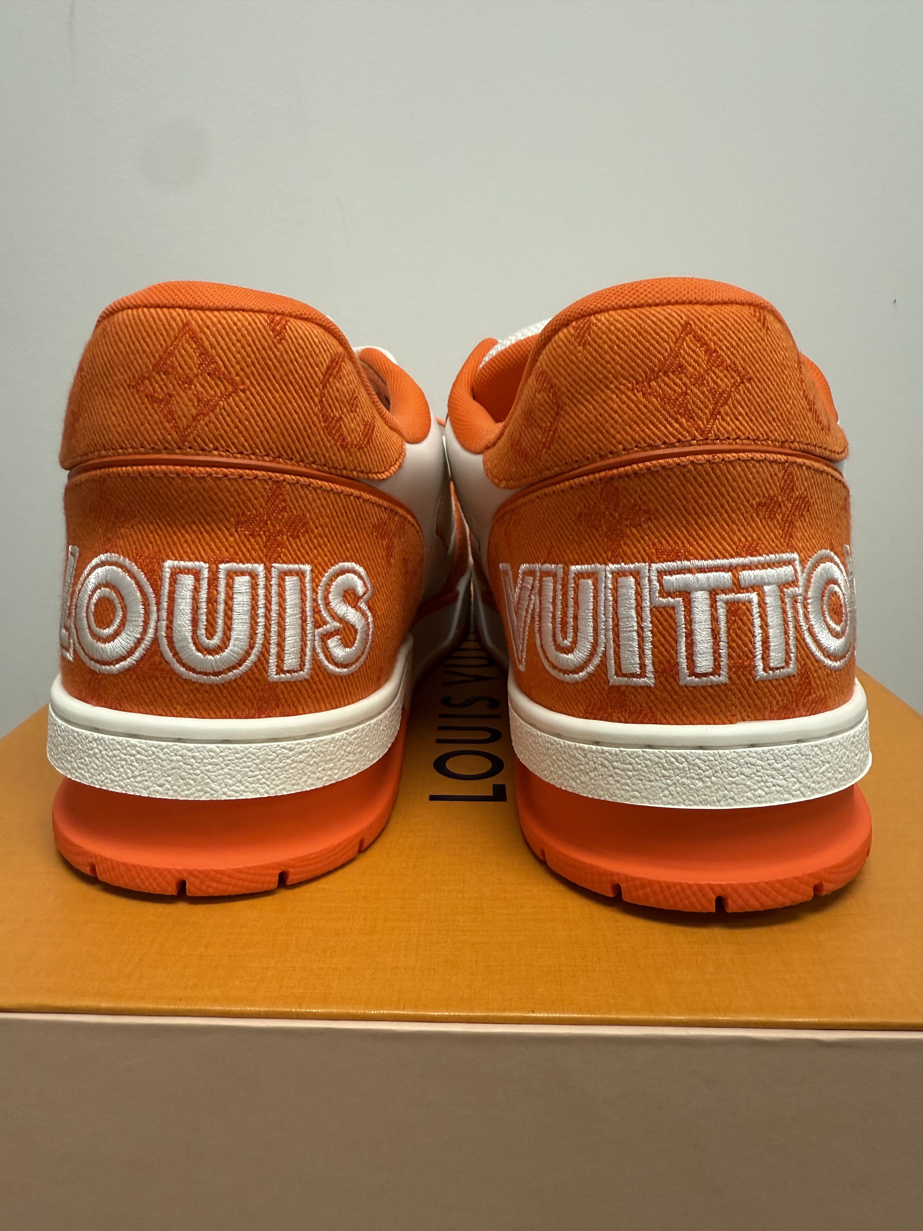 Louis Vuitton Louis Vuitton Orange/White Trainers Size US 10 / EU 43 - 4 Thumbnail