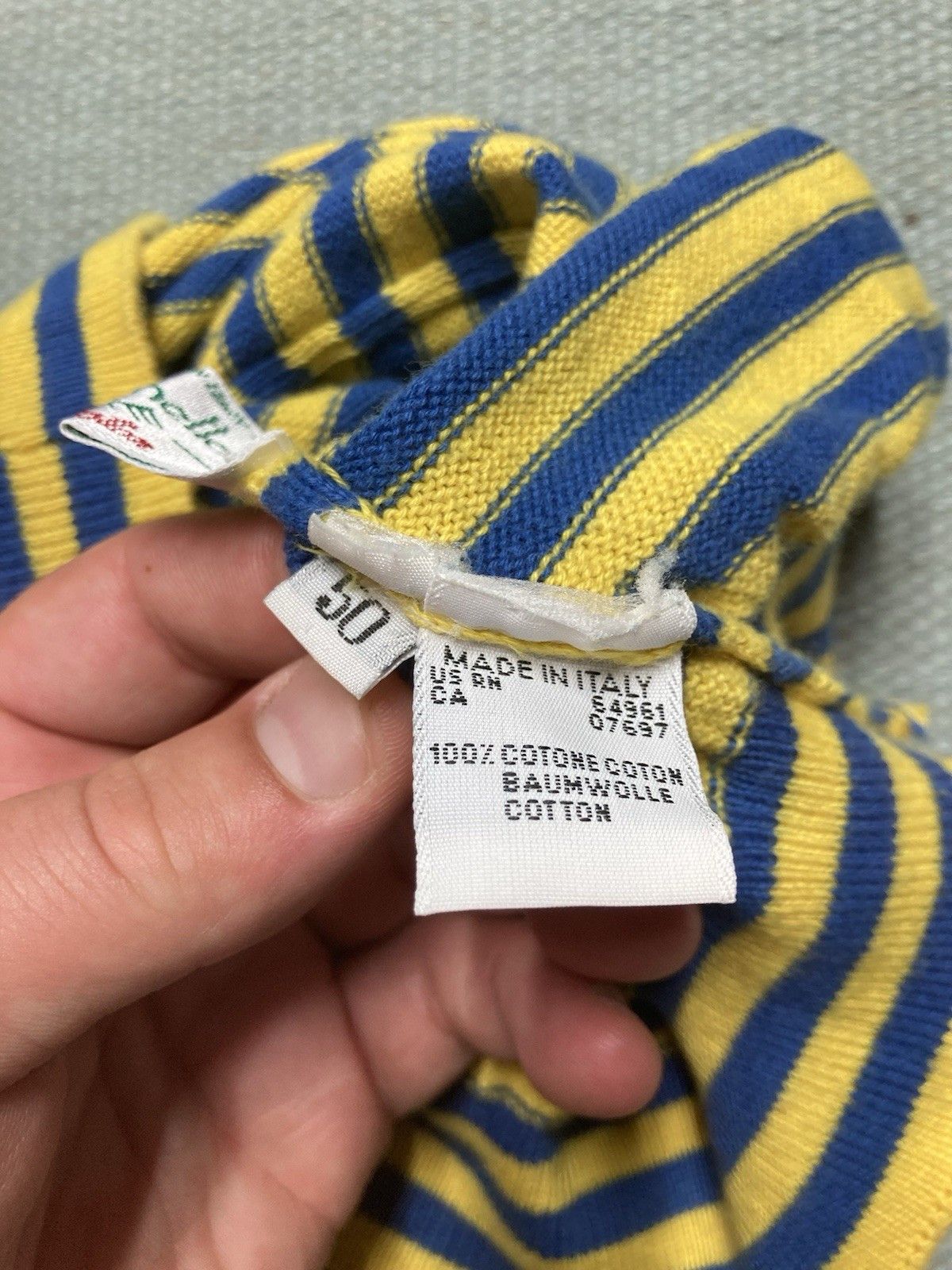 Vintage 70s striped tank top shirt cotton knit beach women’s large? Size L / US 10 / IT 46 - 5 Thumbnail