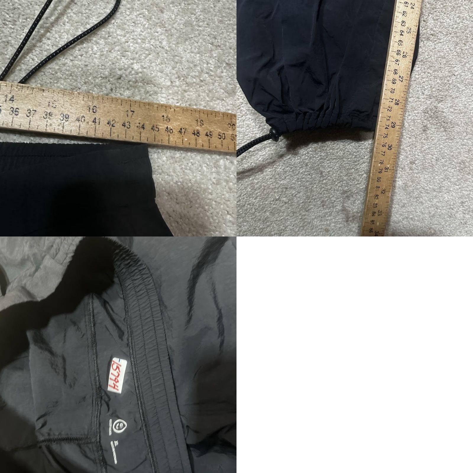 Vintage Gilly Hicks Windbreaker Pants Women XL Black 90s Para Cord Track Pants Convertible Windbreaker Inseam 31in Regular Fit Size 40" / US 18 - 8 Thumbnail