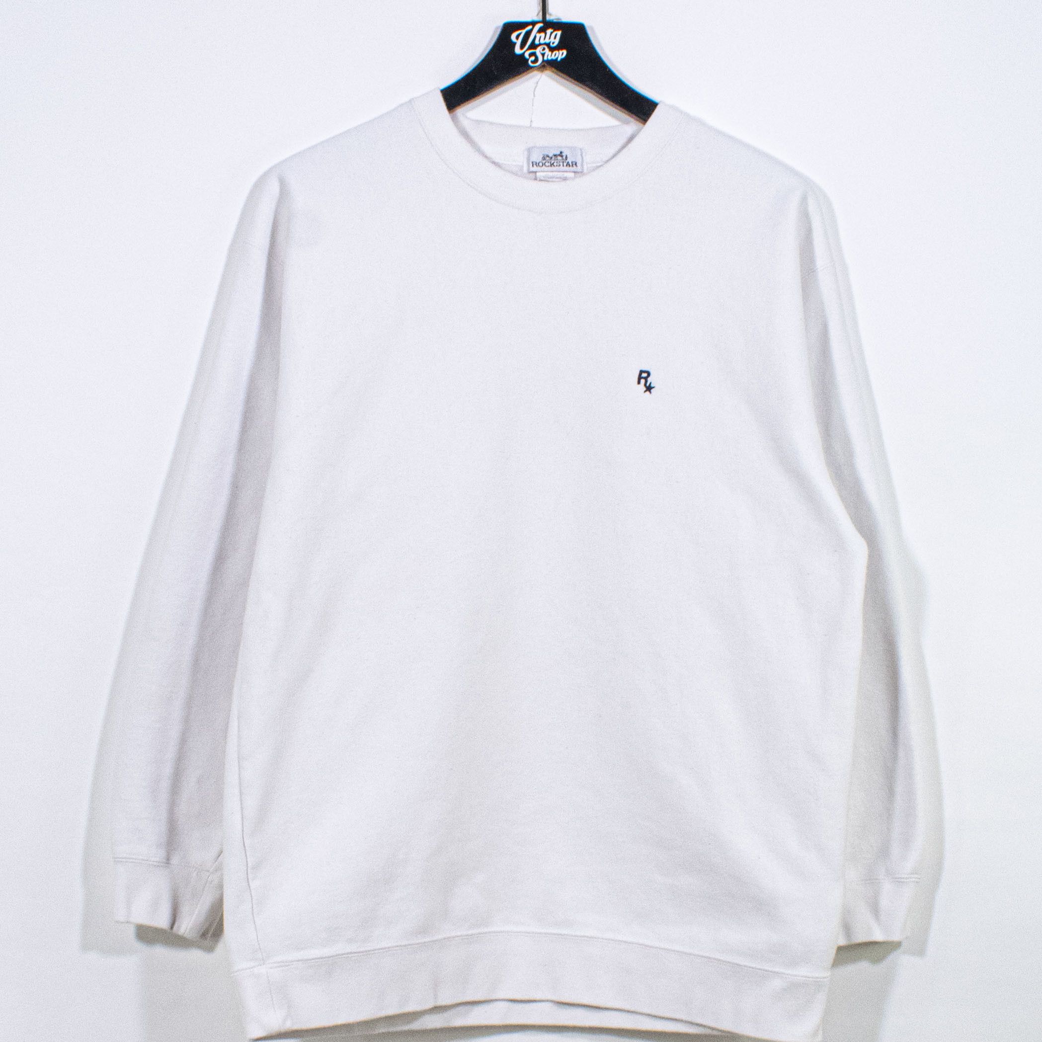 Vintage Rockstar Games Logo Crewneck Sweatshirt White Promo Rare Size US L / EU 52-54 / 3 - 1 Thumbnail
