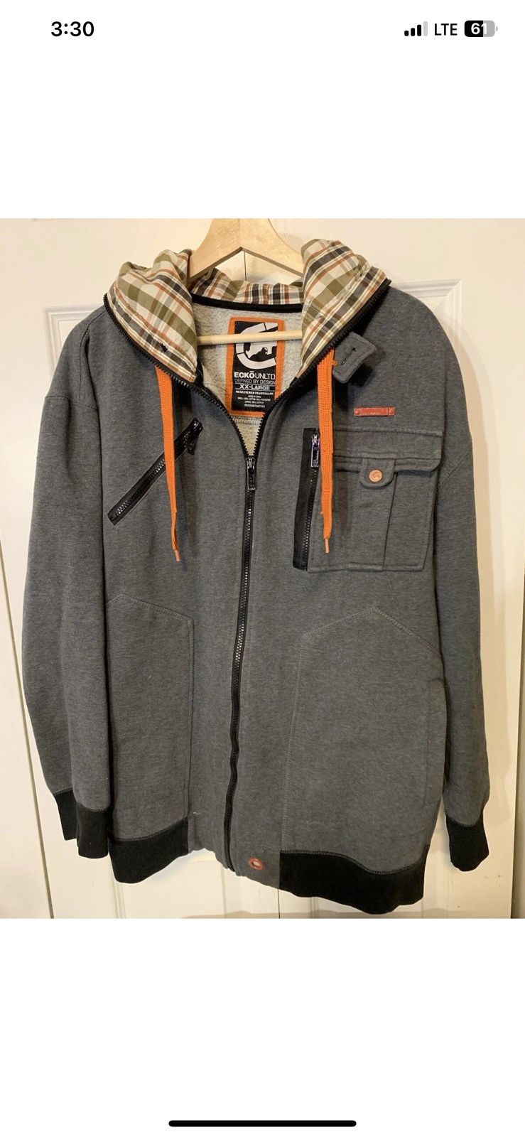 Ecko Unltd. Vintage Ecko unltd mens sz 2XL jacket hoodie Y2K gray Size US XXL / EU 58 / 5 - 3 Thumbnail