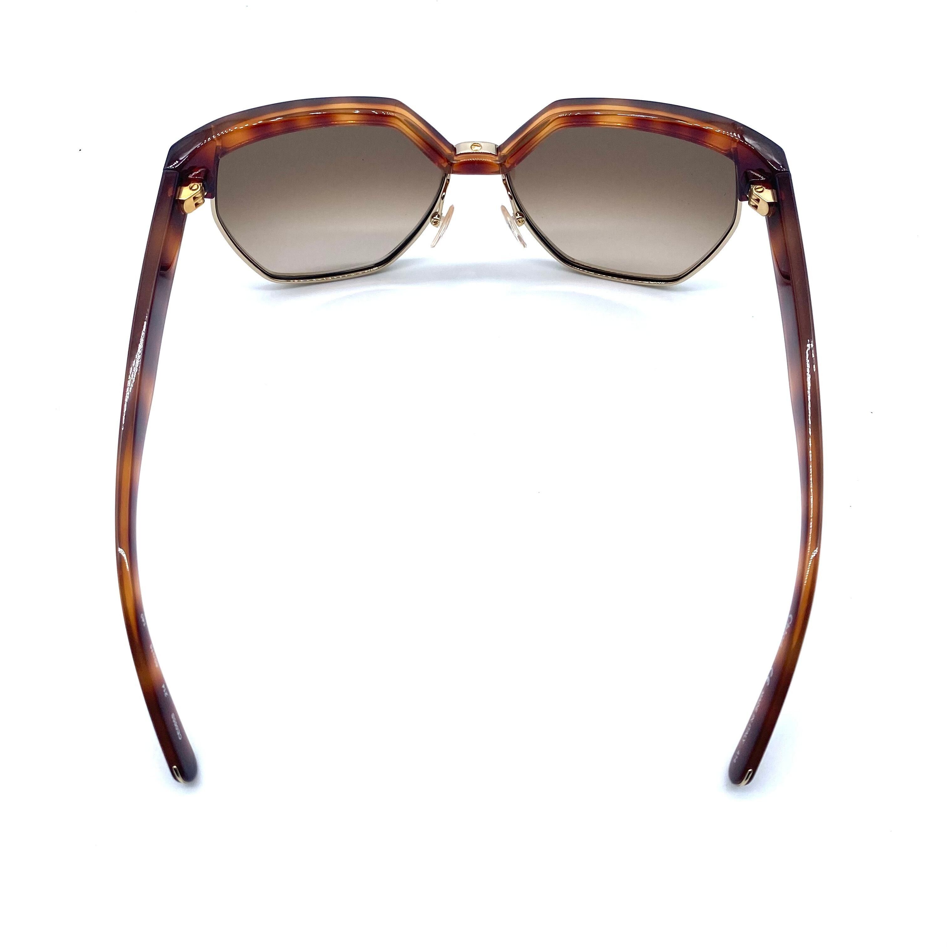 Chloe chloe Eyewear Sunglasses Tortoiseshell Size ONE SIZE - 4 Thumbnail