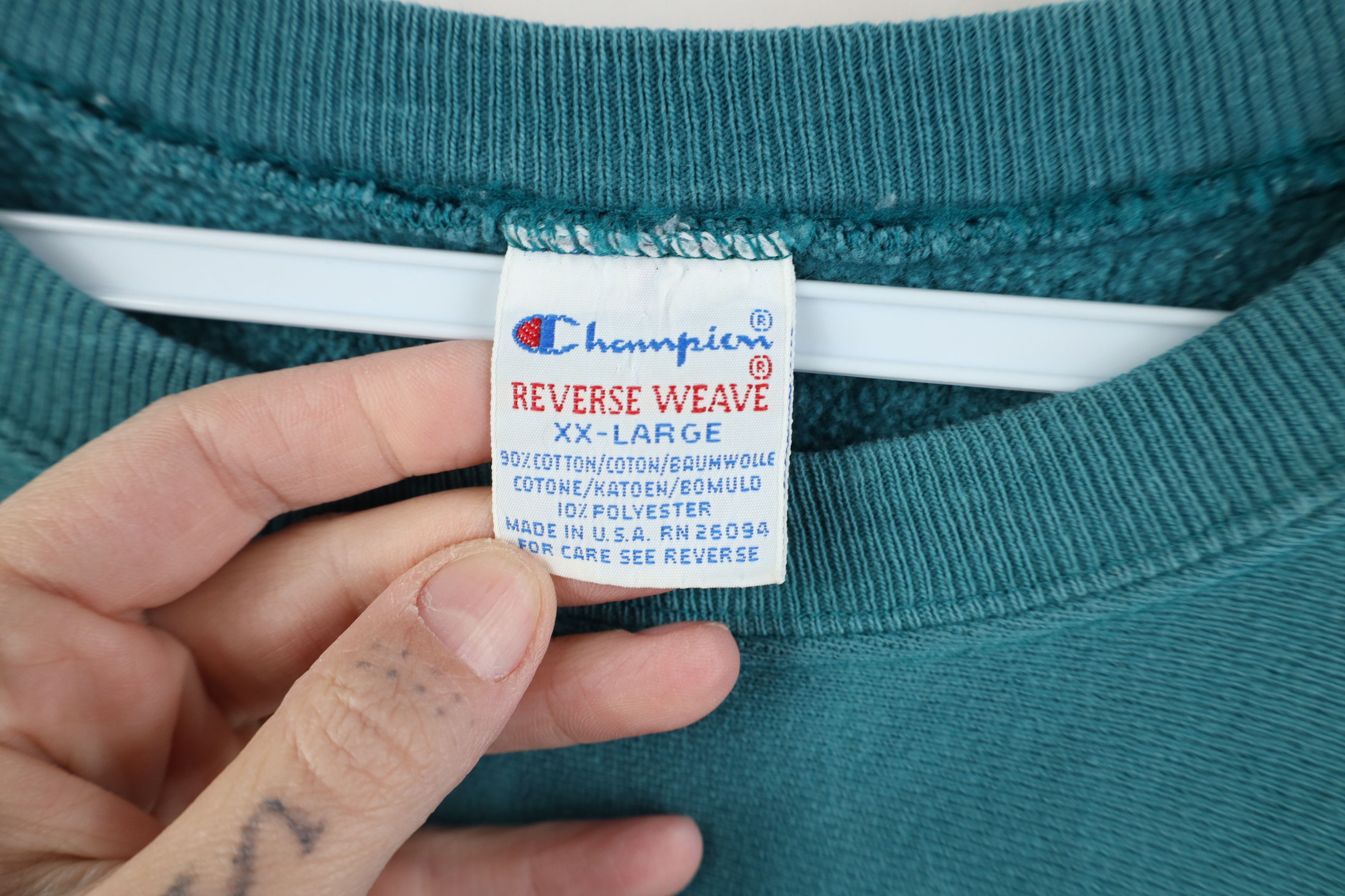 Champion Vintage 80s 90s Champion Reverse Weave Spell Sweatshirt USA Size US XXL / EU 58 / 5 - 12 Thumbnail
