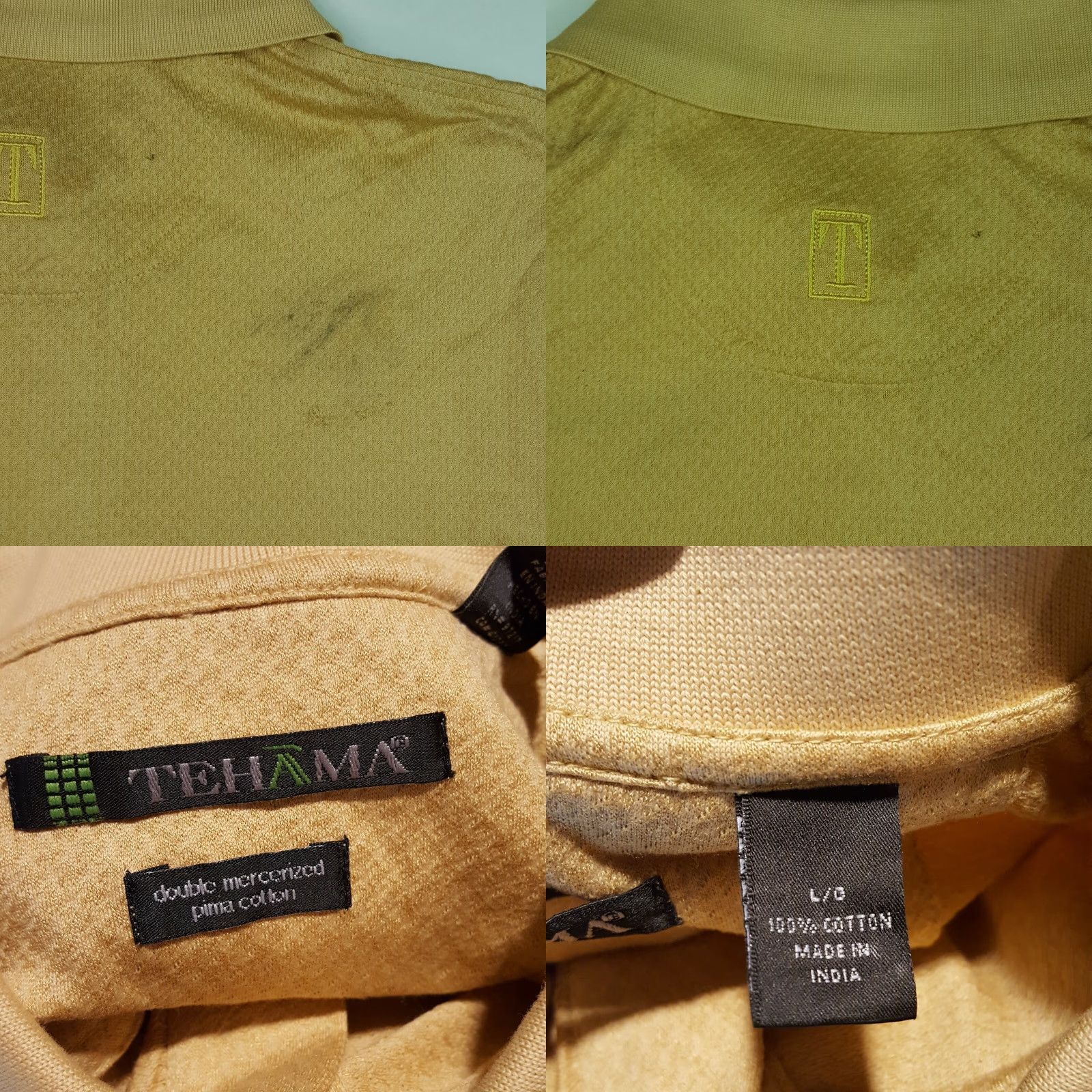 Vintage VINTAGE Tehama Distressed Golf Mens Size Large Casual Short Sleeve Retro Polo Shirt Size US L / EU 52-54 / 3 - 8 Thumbnail