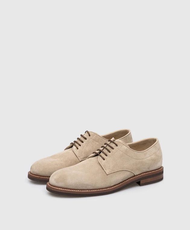 image of Brunello Cucinelli O1W1Db10524 Shoes In Beige, Men's (Size 11)