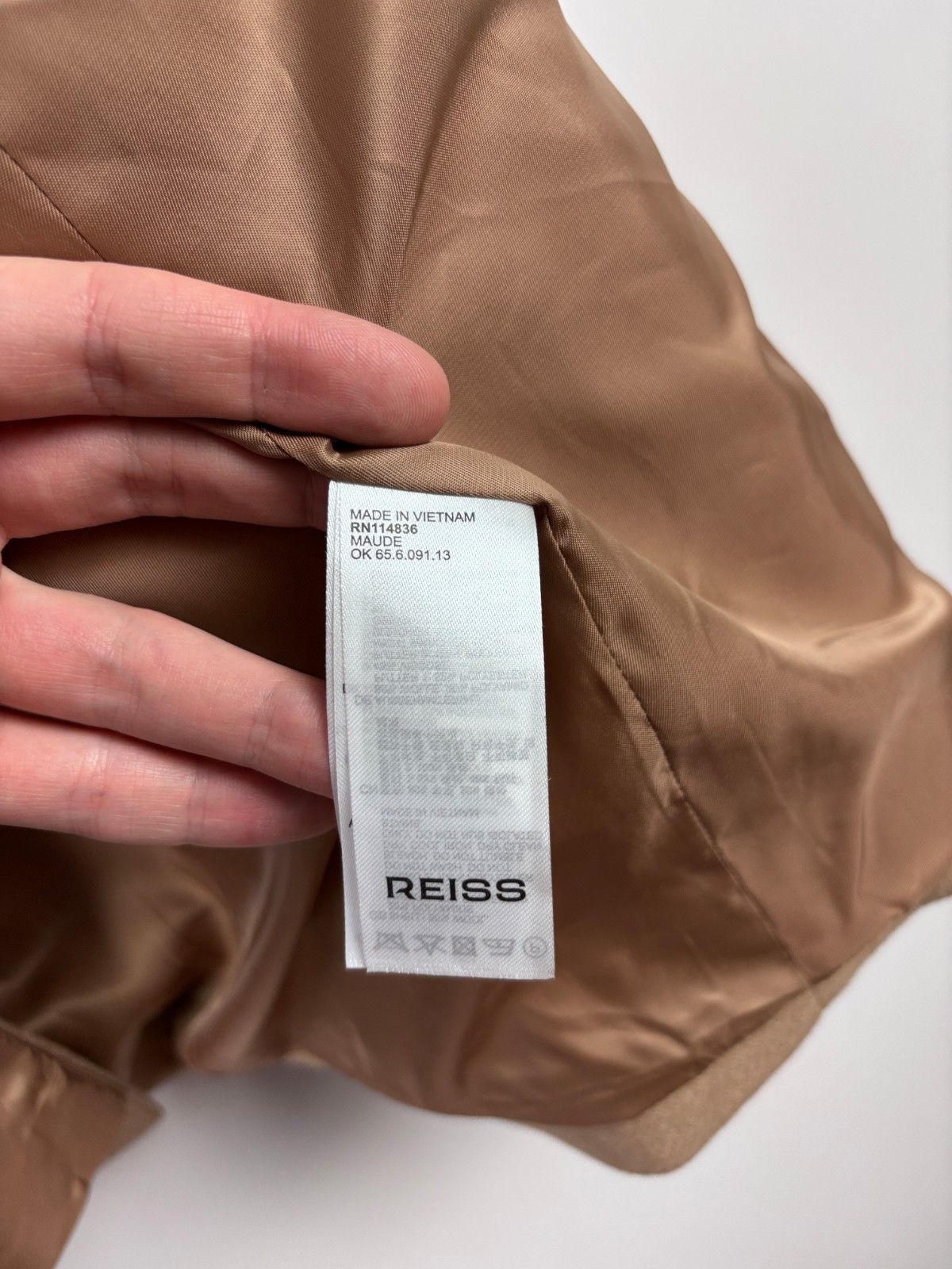 Reiss Reiss Maude Wool Blend Double Breasted Coat Camel Size US 6 Size M / US 6-8 / IT 42-44 - 9 Thumbnail