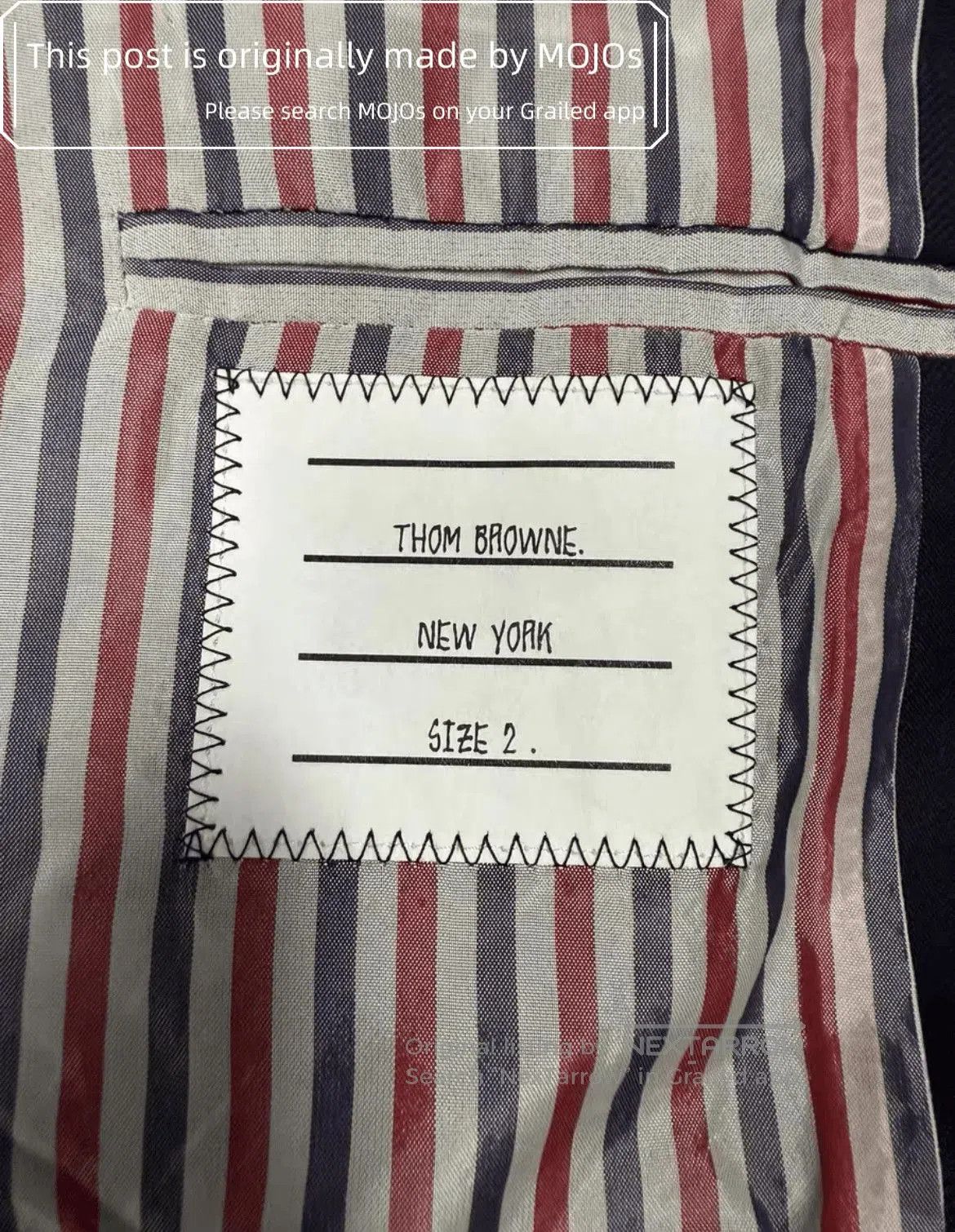 Thom Browne Sz 2 Thom Browne Wool Blend Navy Flight Jacket. Size US M / EU 48-50 / 2 - 4 Thumbnail