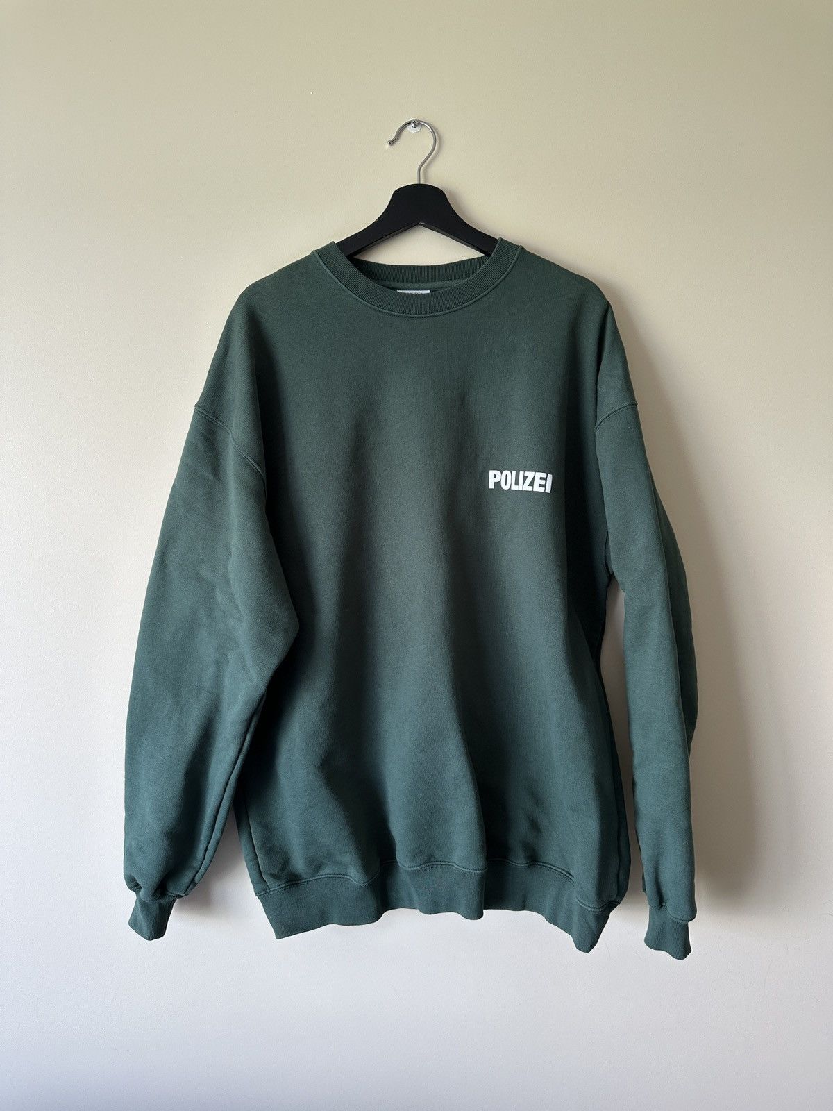 関税込み】VETEMENTS 'Polizei/Securite' sweatshirt ヴェトモン