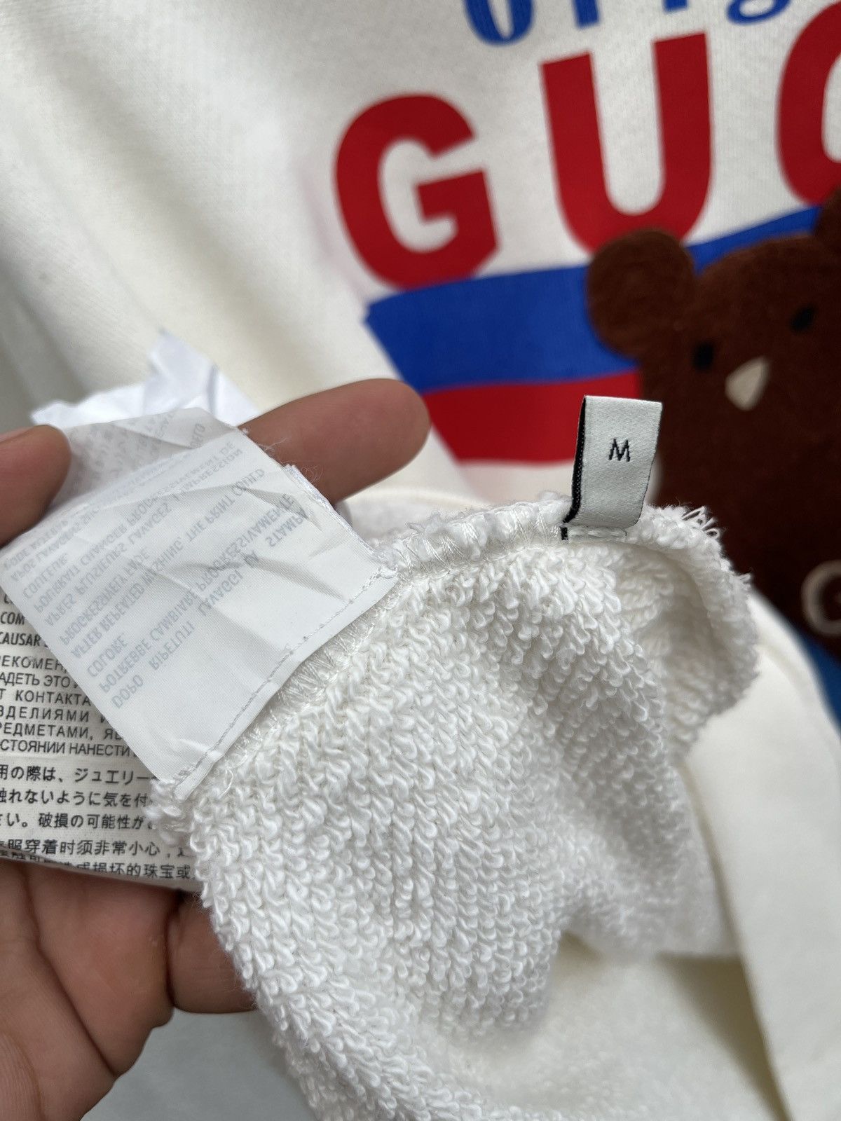 Gucci Gucci Bear Ivory Oversized Sweatshirt Size US M / EU 48-50 / 2 - 11 Thumbnail