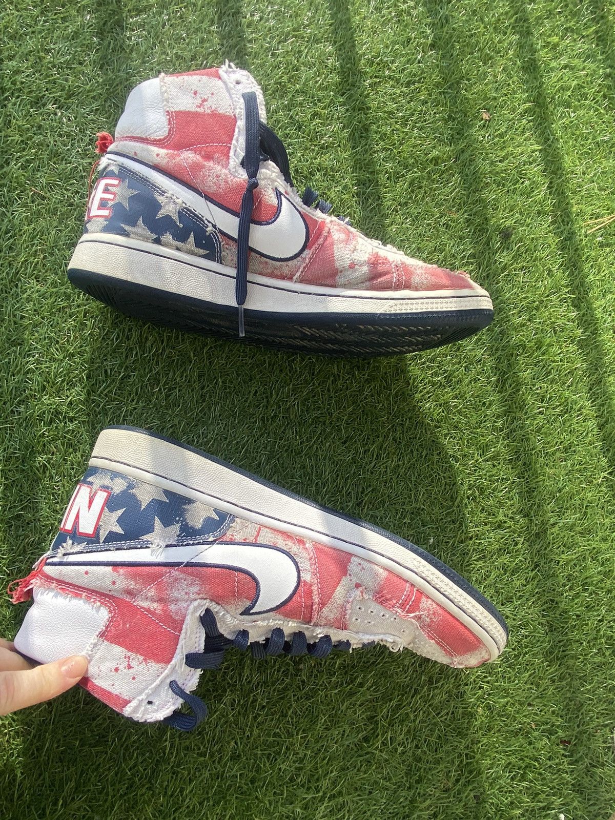 Nike NIKE HIGH TOP Sneaker TERMINATOR USA FLAG INDEPENDENCE DAY Size US 8.5 / EU 41-42 - 12 Thumbnail