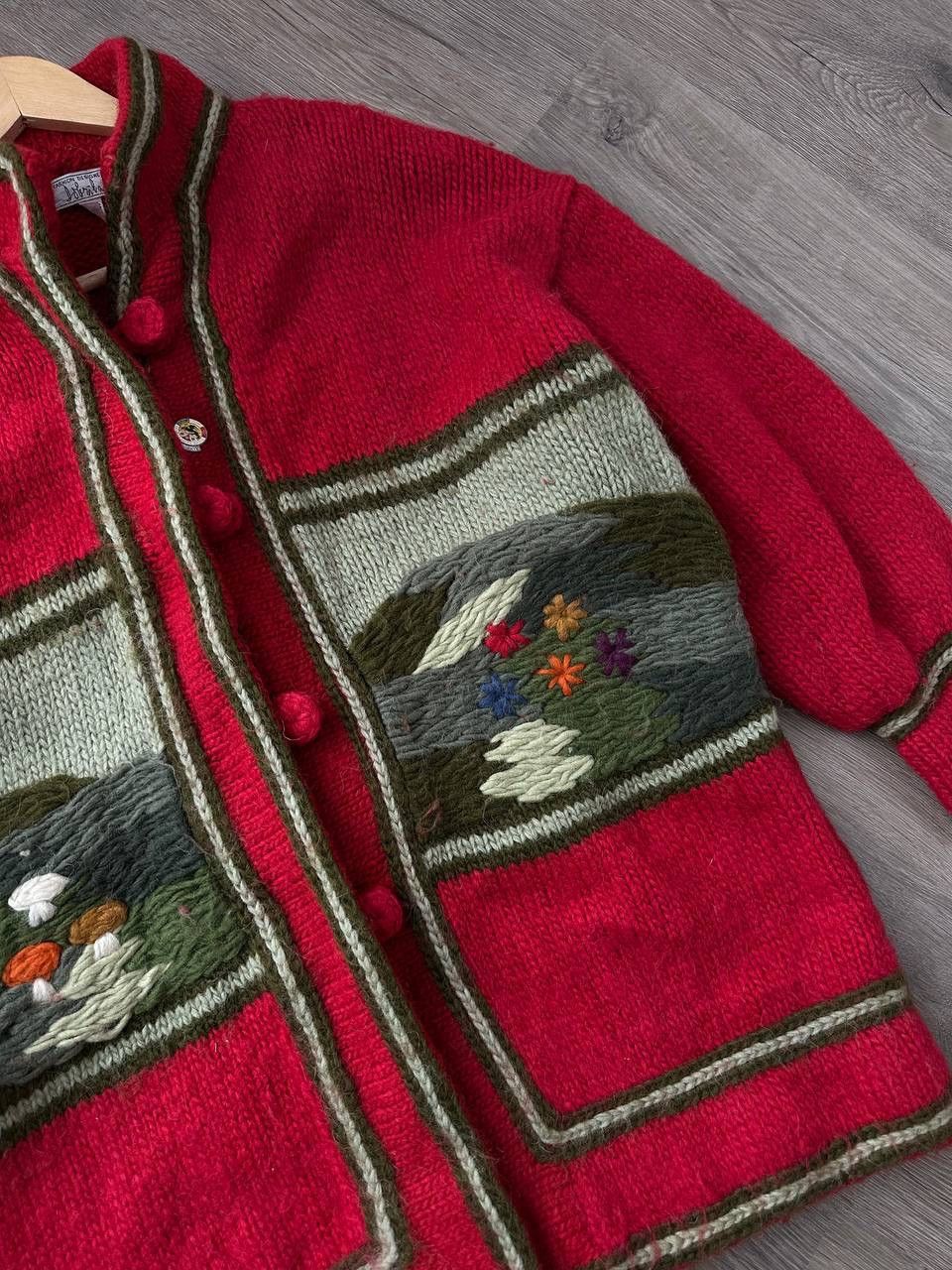 Japanese Brand × Vintage Vintage Dobsina Hand Knitted Icelandic Wool Cardigan Size US M / EU 48-50 / 2 - 10 Thumbnail