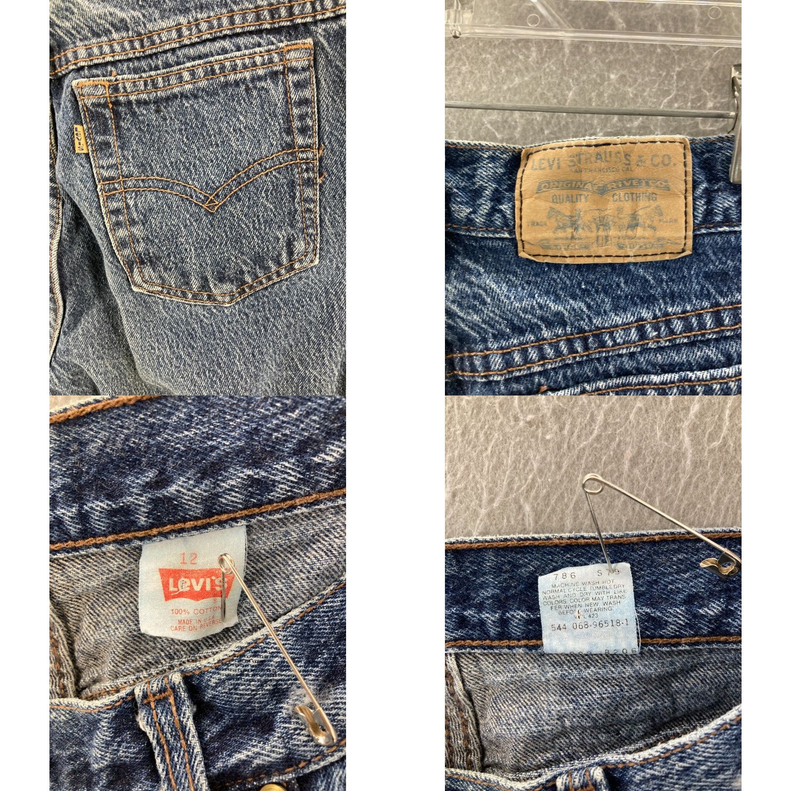 Levi's VINTAGE Levi's Jeans Women 12 USA Made High Rise Mom Denim Blue 90s Womens Jeans Size 34" / US 12 / IT 48 - 8 Thumbnail
