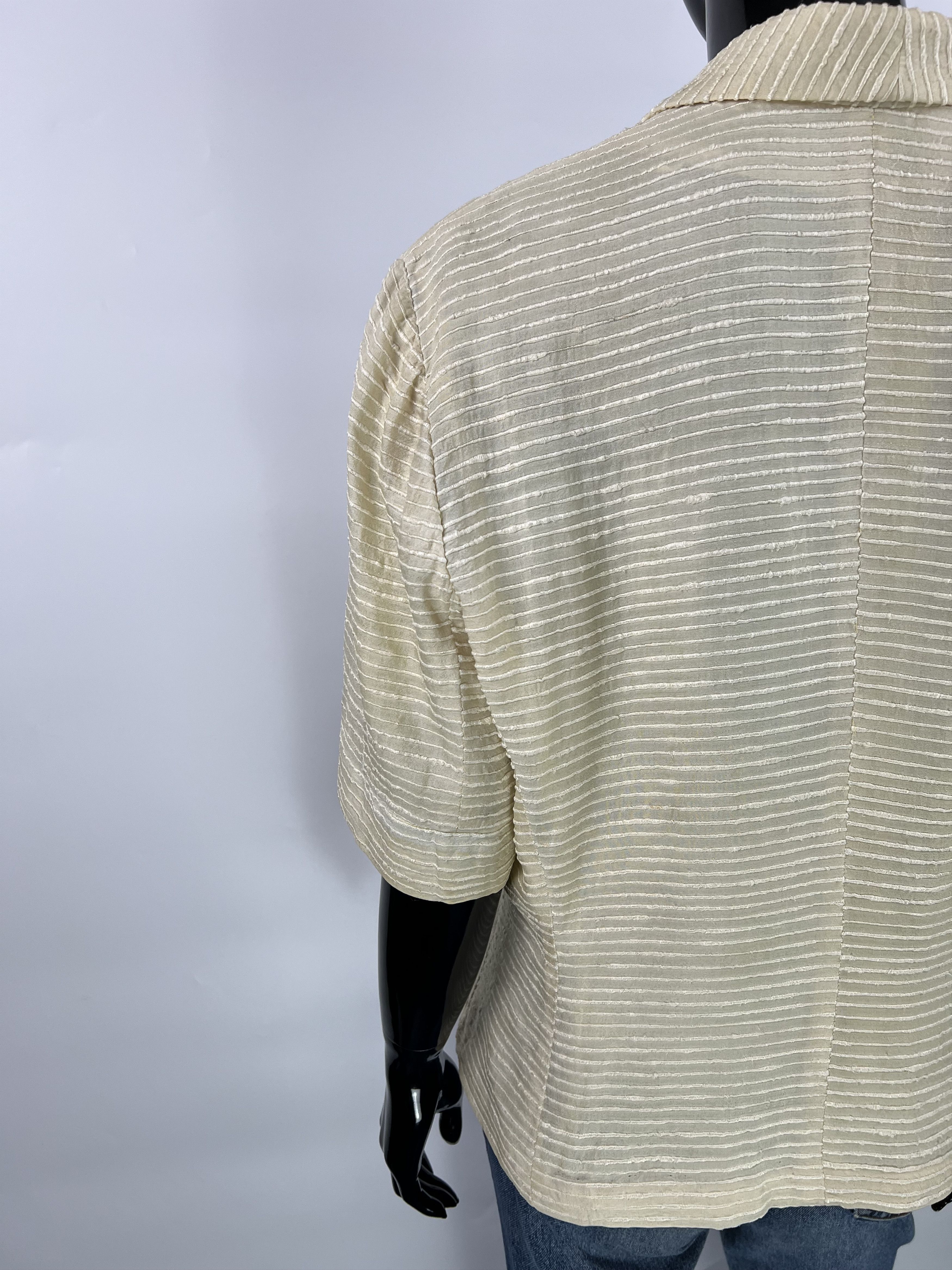 Designer × Vintage Jacques Fath Rare Vintage 100% Silk Blazer Jacket Size 40 Size M / US 6-8 / IT 42-44 - 7 Thumbnail