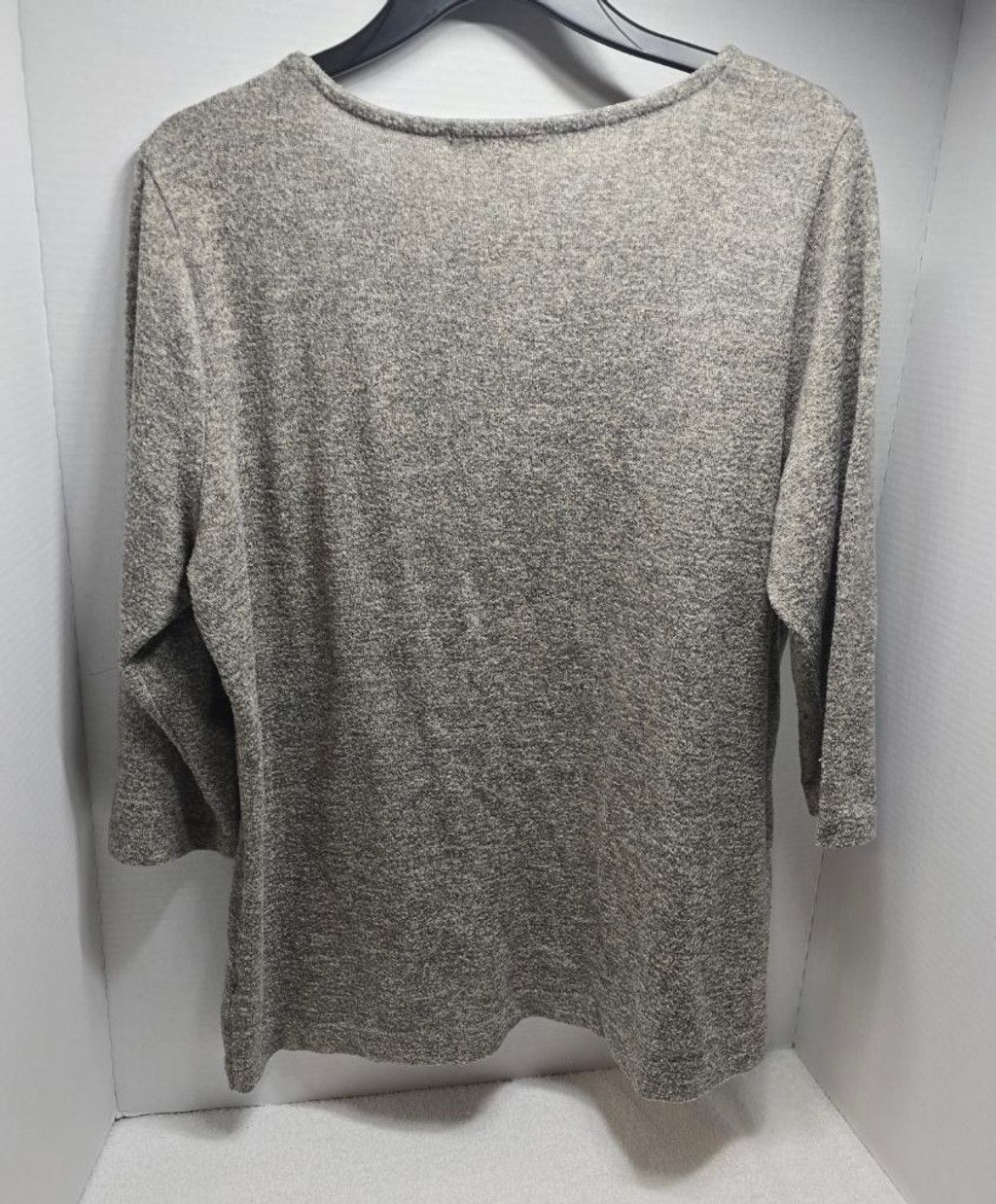 The Unbranded Brand Women's ADRIENNE VITTADINI Gray Tunic Top XL Size XL / US 12-14 / IT 48-50 - 5 Thumbnail