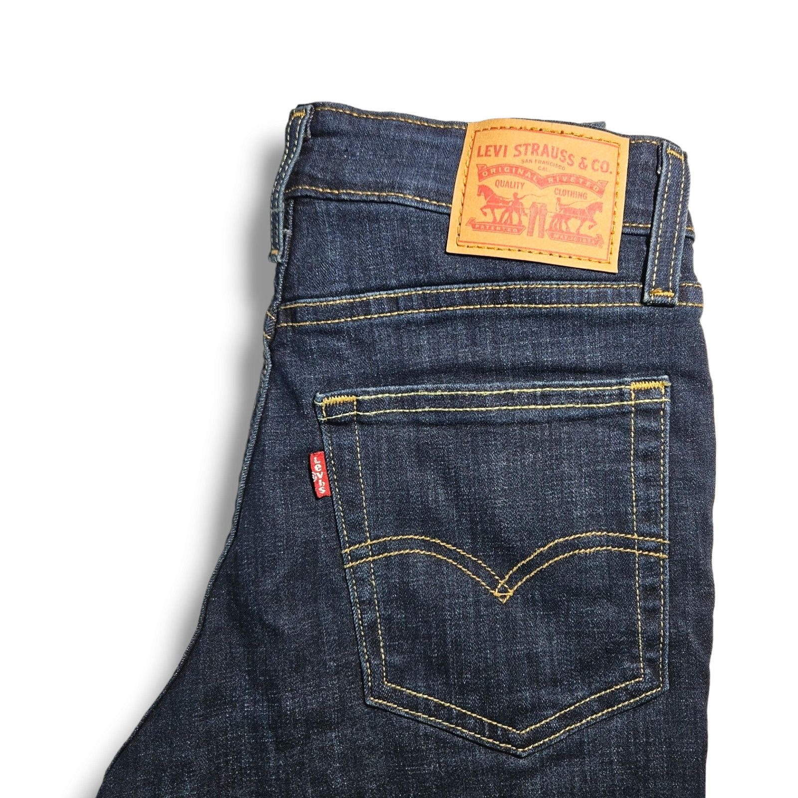 Levi's EUC Levi's 721 High Rise Skinny Jeans Sz. 26x28 Blue Story Size 26" / US 2 / IT 38 - 4 Thumbnail