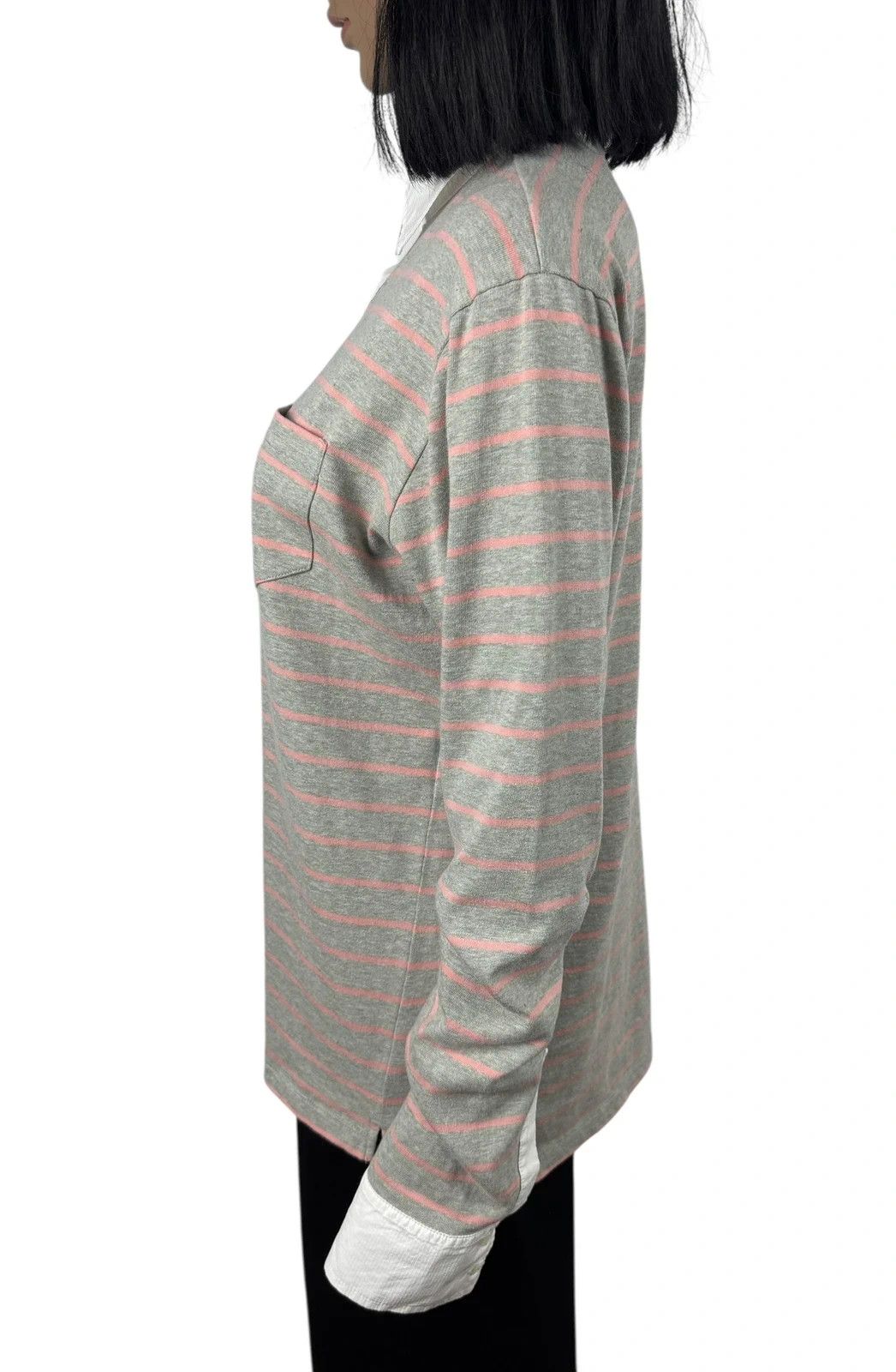 Balenciaga Balenciaga Paris Collared Striped Jumper size L Size L / US 10 / IT 46 - 6 Thumbnail