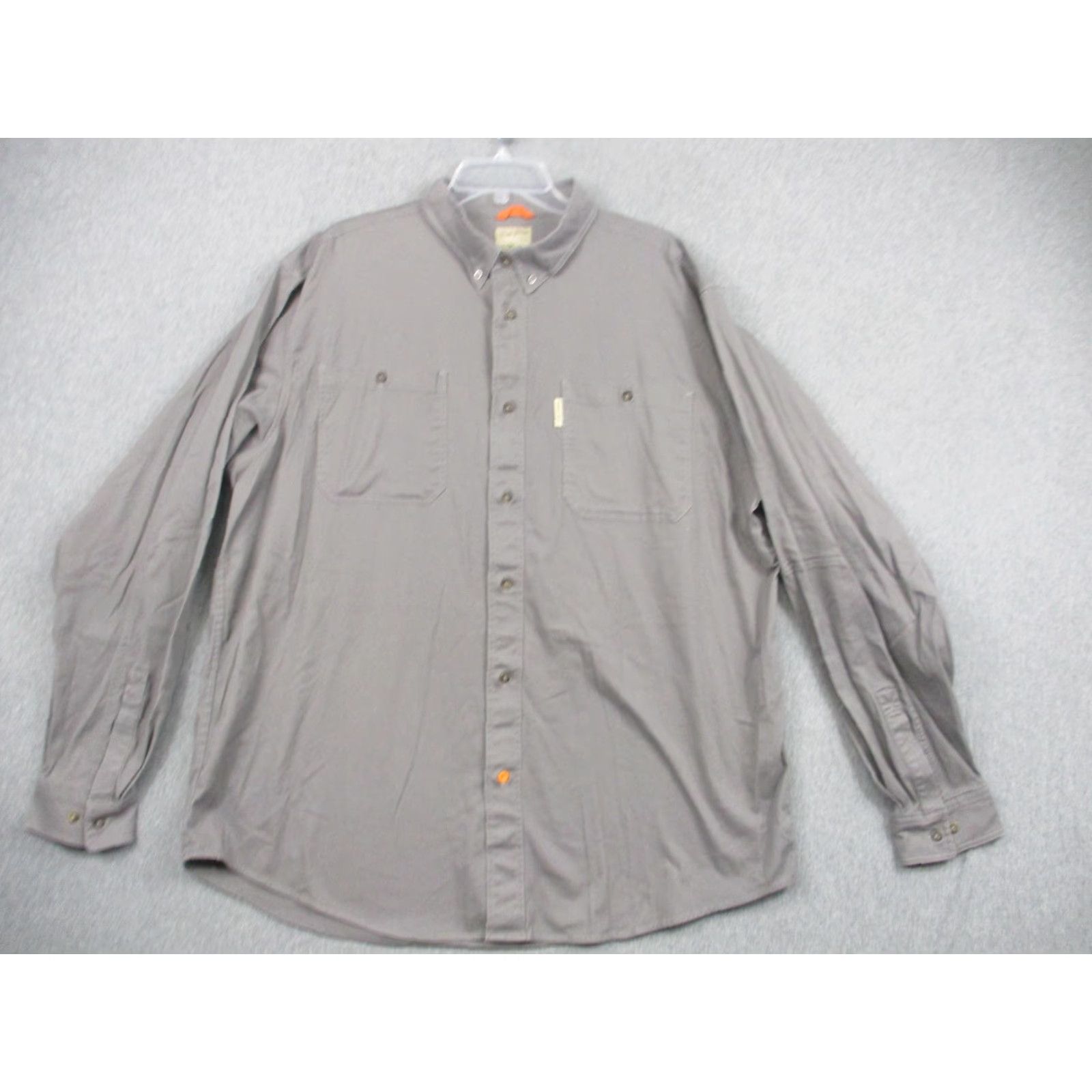 Undercover Over Under South Platte Mens Shirt 2XL Gray Twill Button-Down Long Sleeve Casual Size US XXL / EU 58 / 5 - 2 Thumbnail