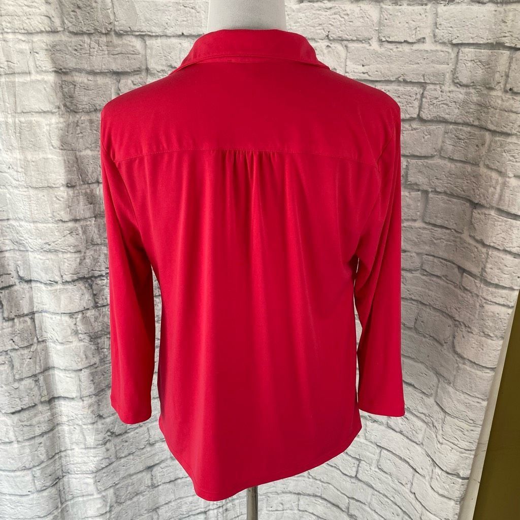 Other Premise women L quarter button collared blouse Size L / US 10 / IT 46 - 8 Thumbnail