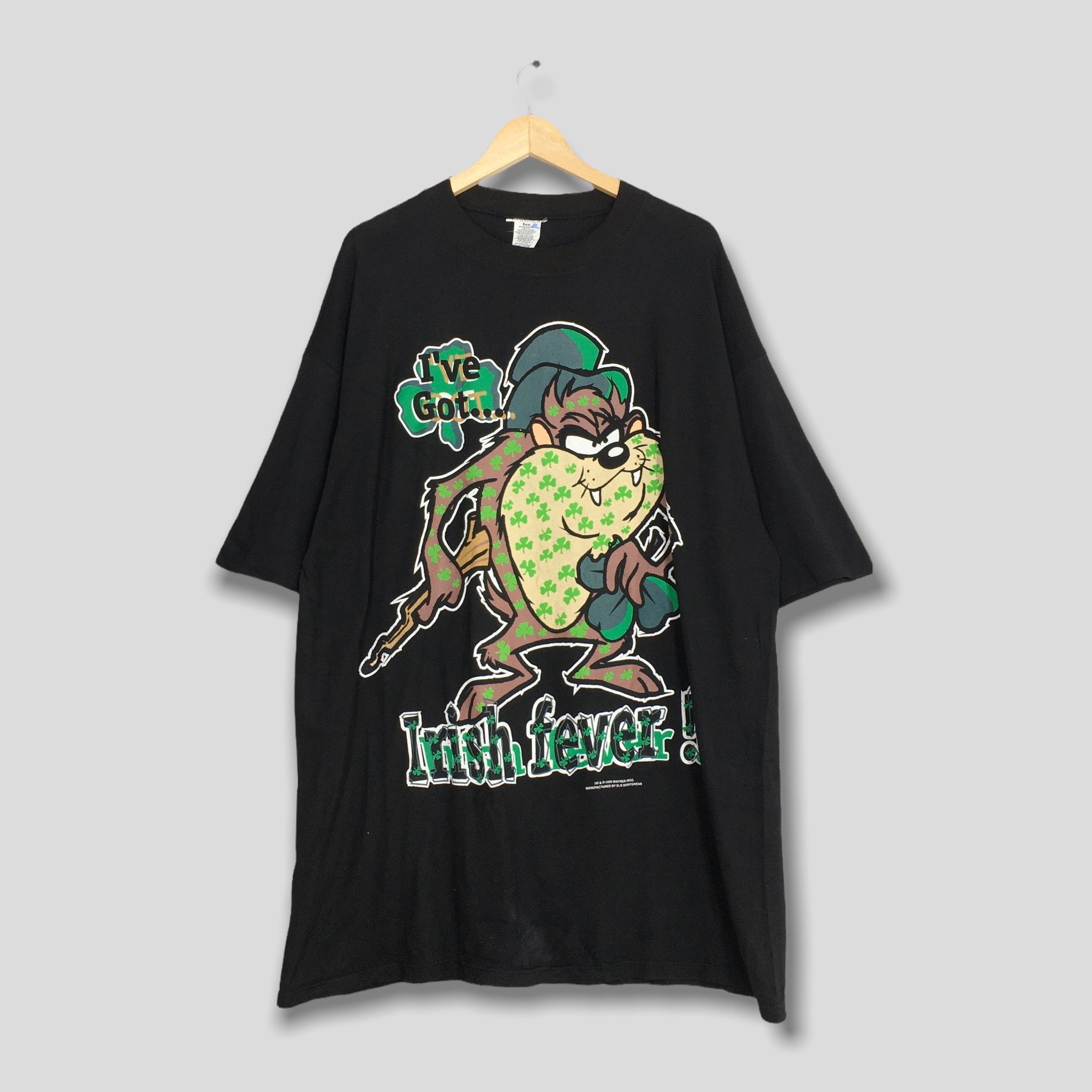 Cartoon Network × Vintage × Warner Bros Vintage 90s Looney Tunes Tazmania Tshirt Xlarge Size US XL / EU 56 / 4 - 1 Thumbnail