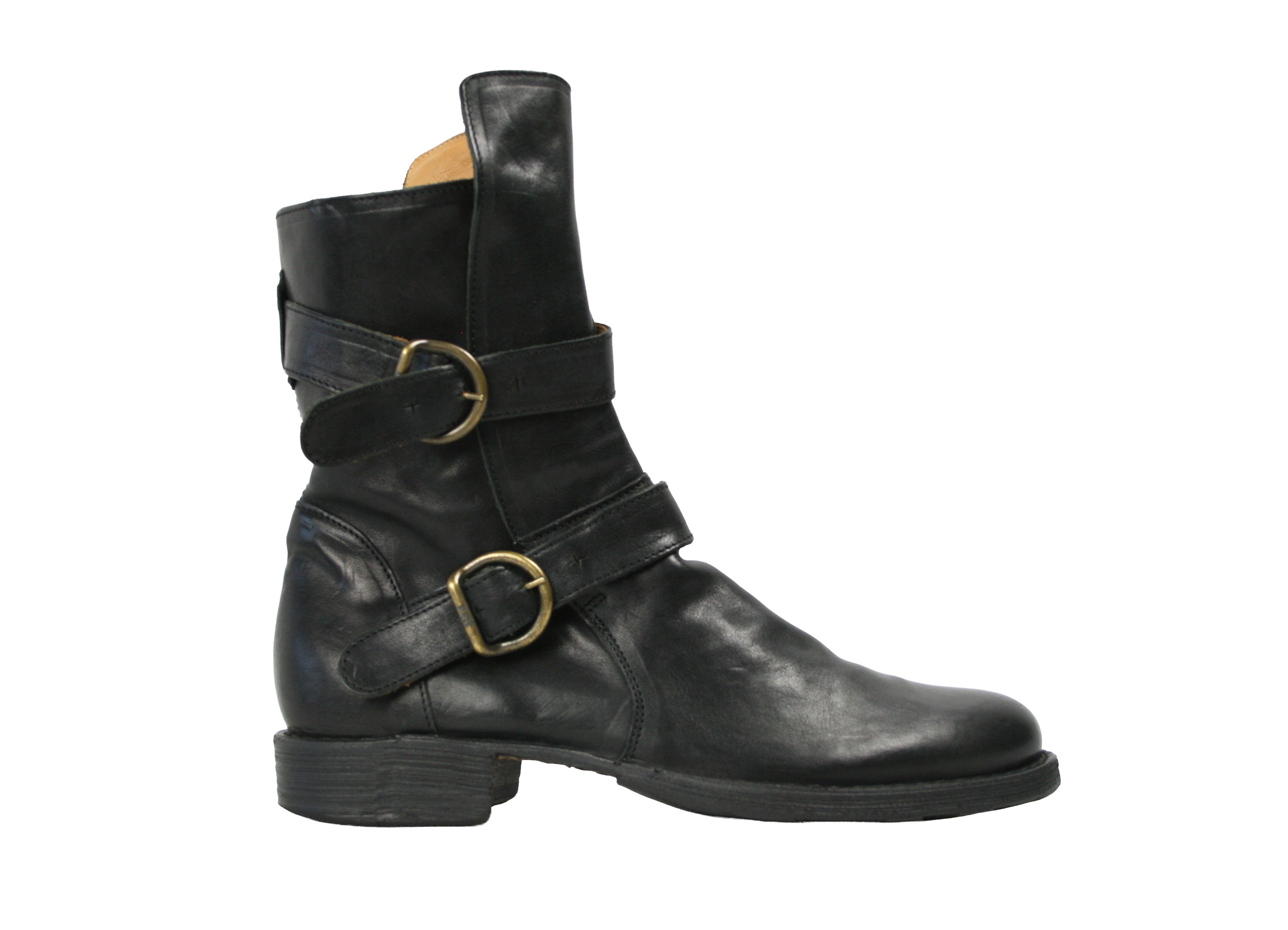 Fiorentini + Baker Eternity 713 Biker Double Buckles Boots Size US 9 / IT 39 - 1 Thumbnail